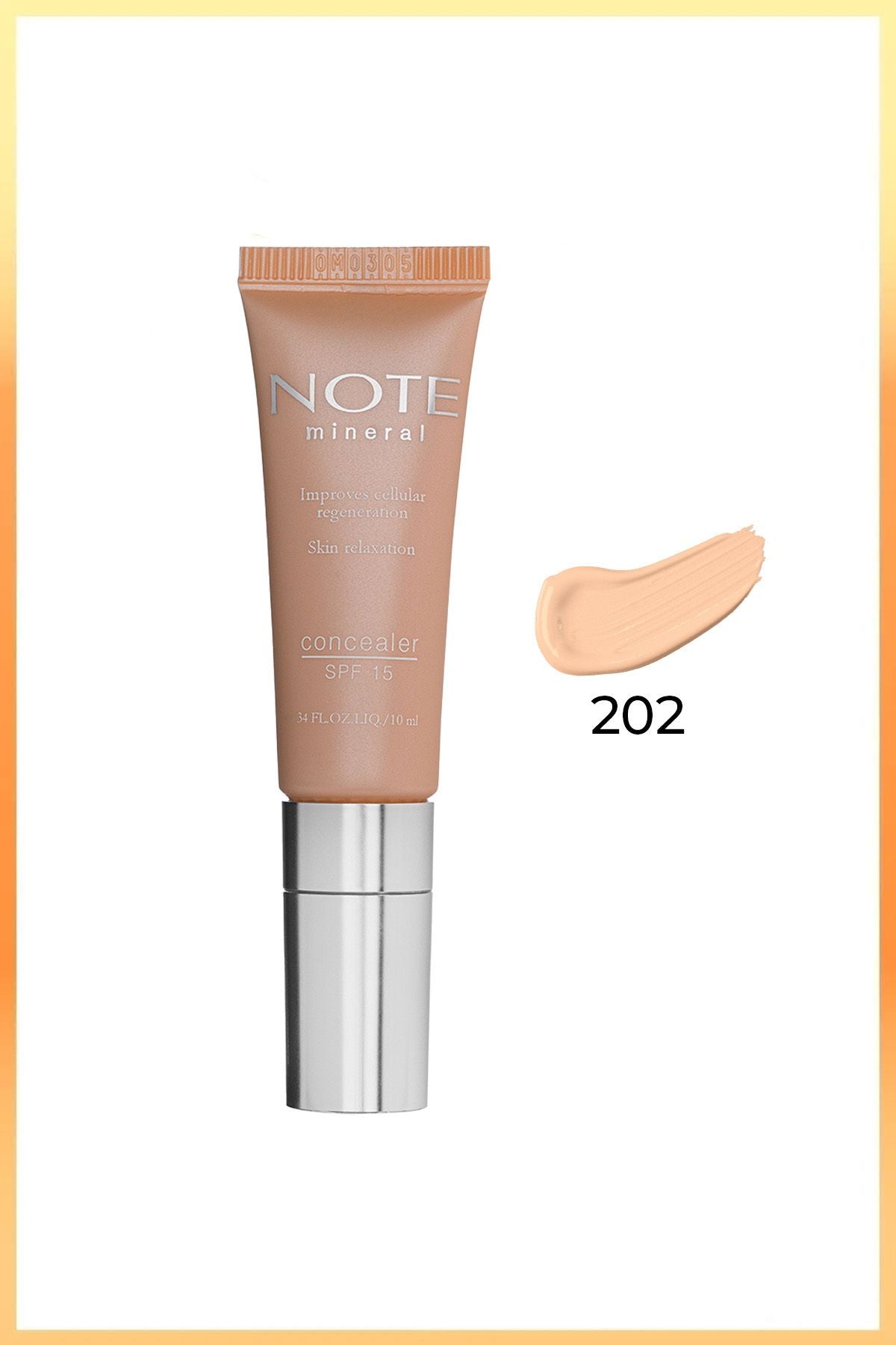 Mineral Concealer SPF 15 under -eye concealer titled 15 dense concealer metal - 202 medium open