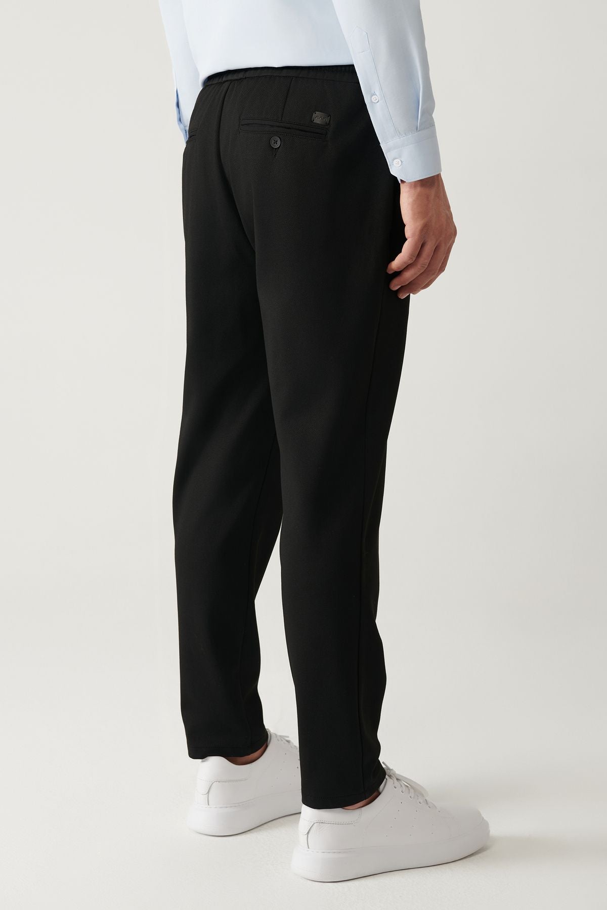 Men's Black Side Lacked Jogger Pants B003005