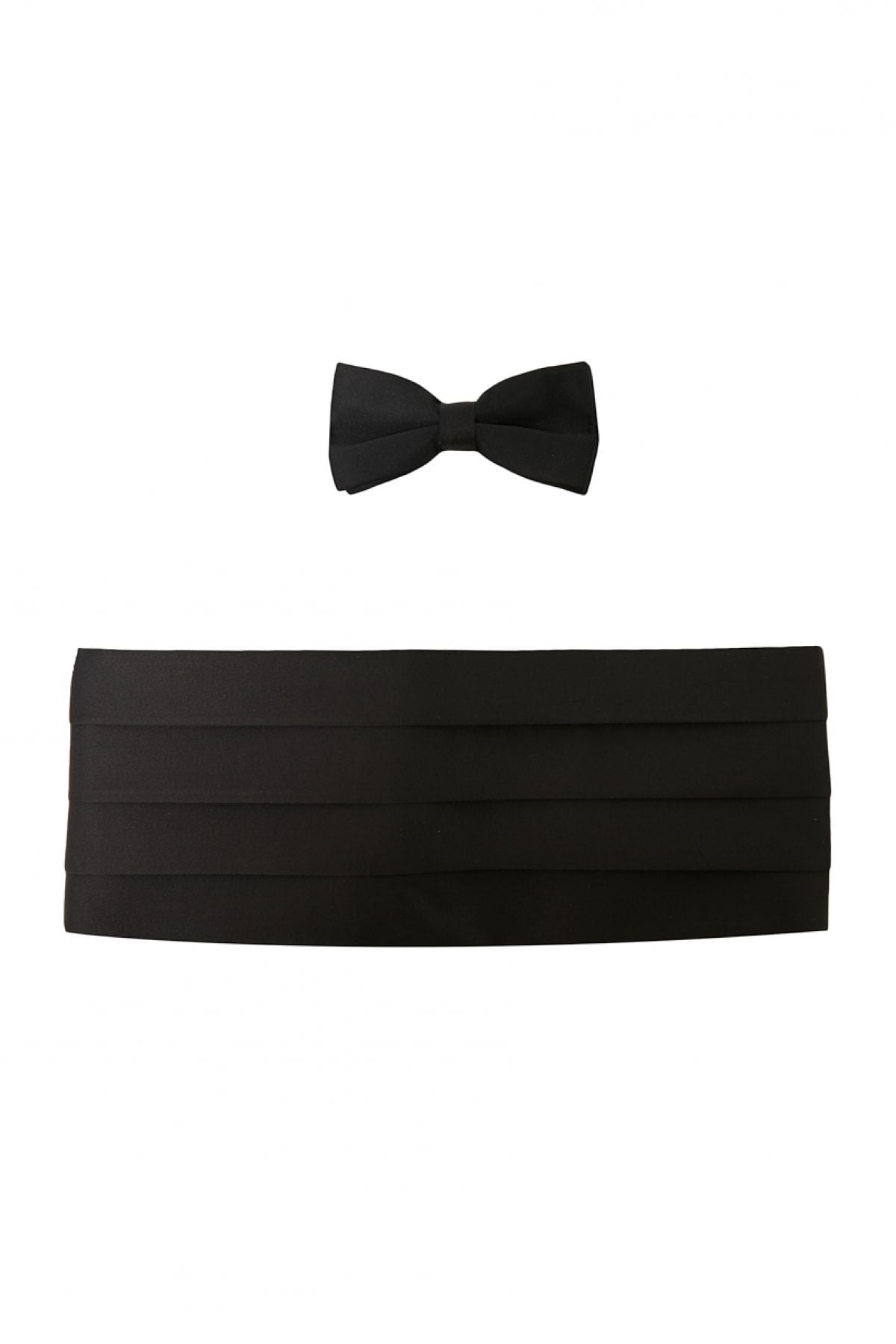 Men's black bow tie