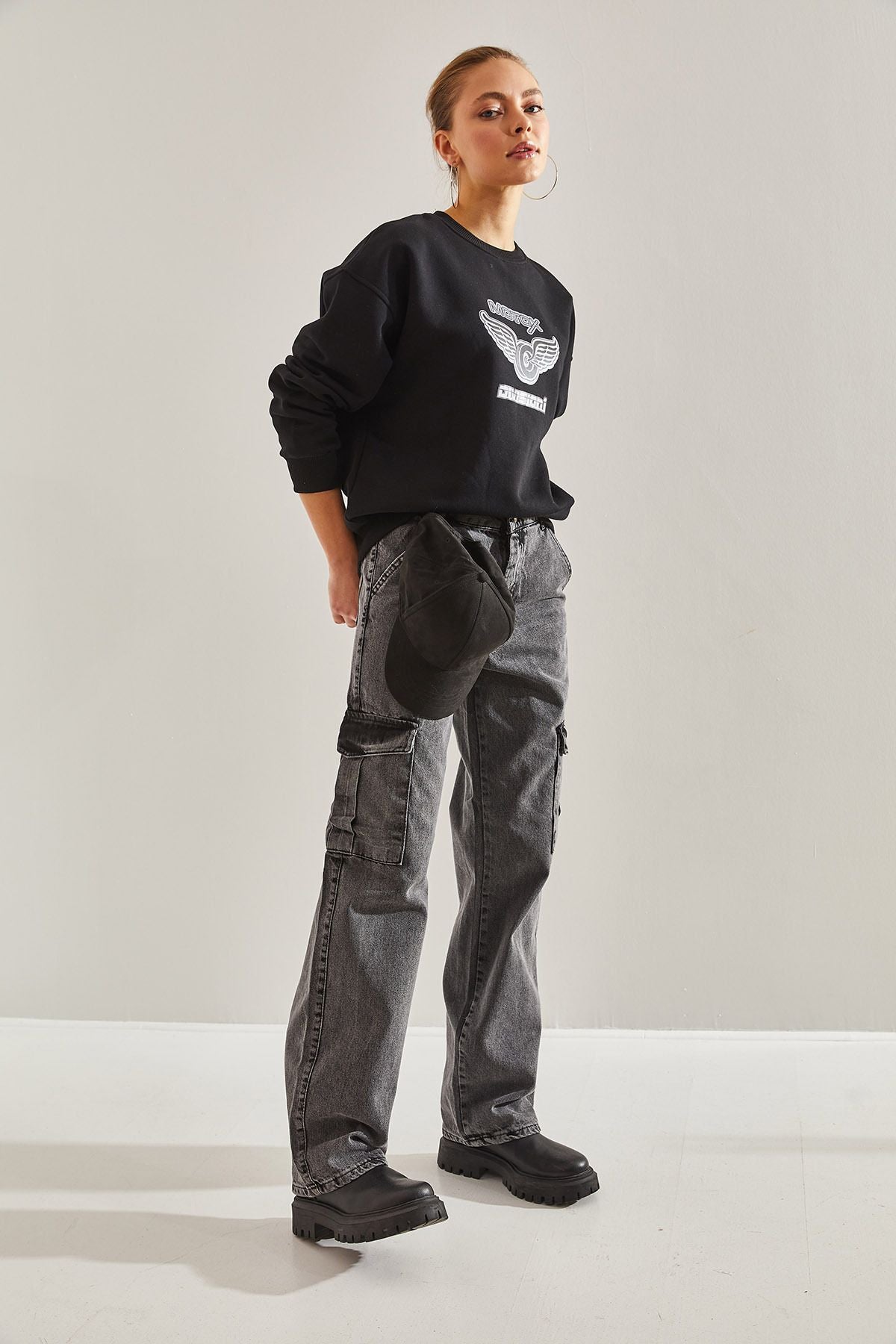 Palazzo Pants with Women's Cargo Pocket