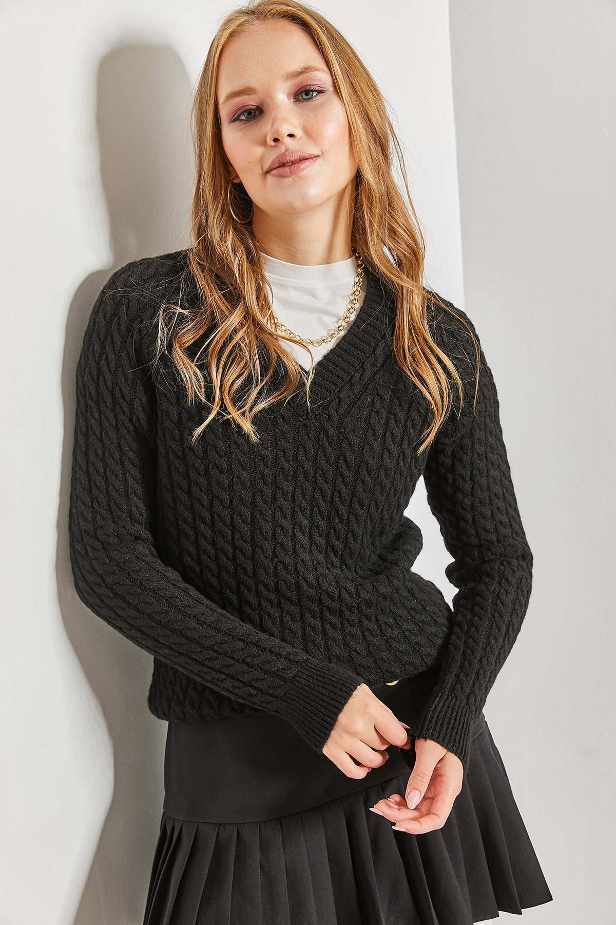 Women's Braided Sweater 20234179