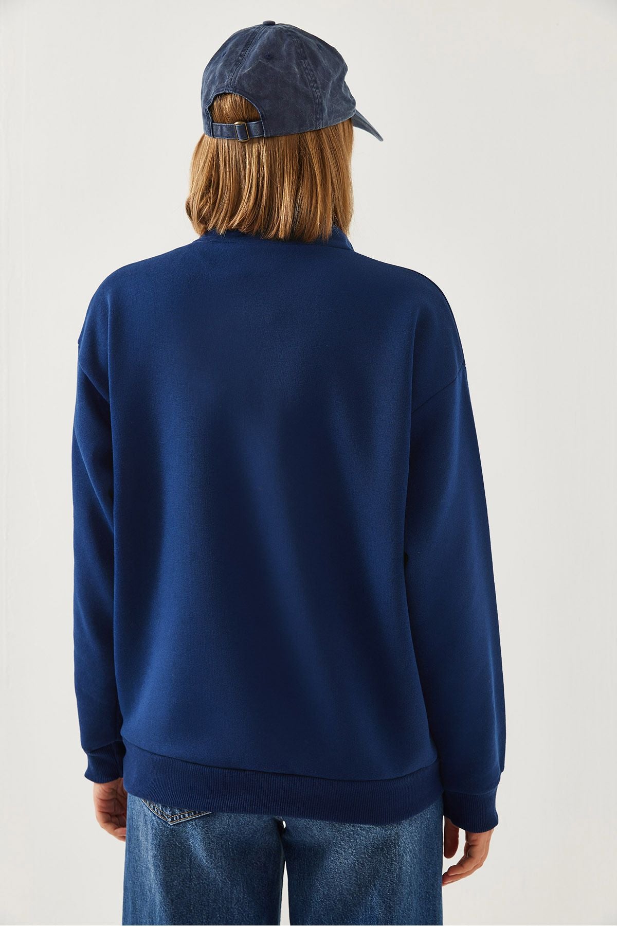 Woman Zipper Oversize Sweatshirt 60351254