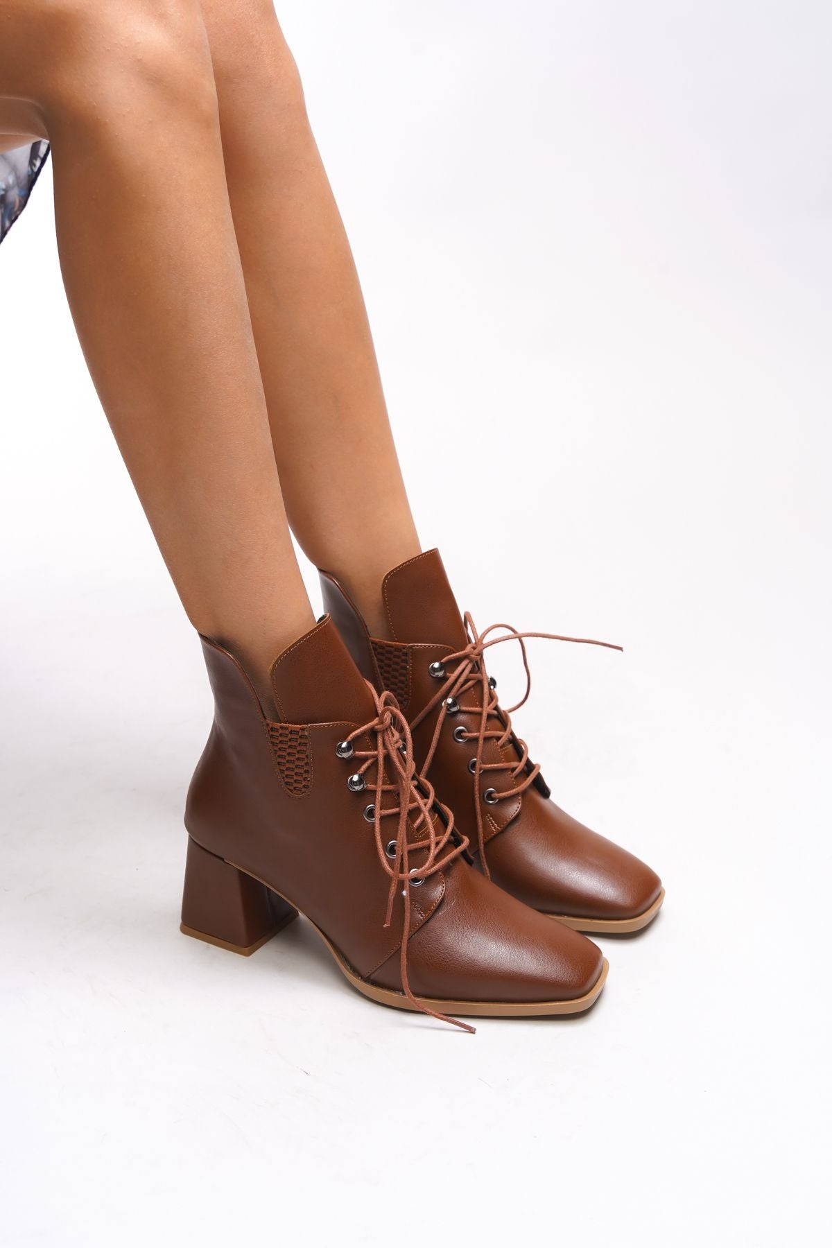 Vyllaurel Women Heels Bot 00123545 Taba Skin