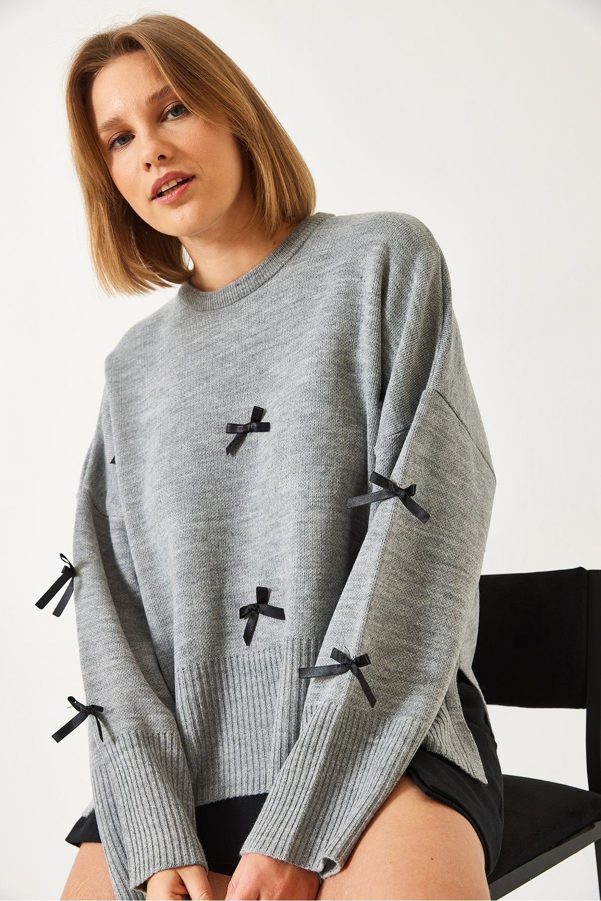 Women's Bow Detailed Knitwear Sweater 60261085