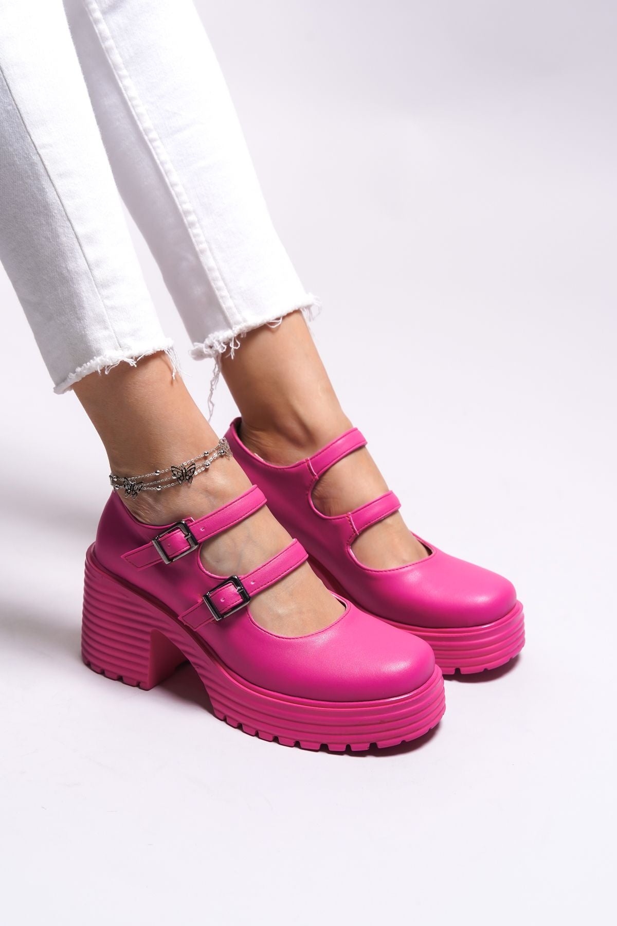 Haeredien Woman Loafer 0012550 Fuchsia Skin
