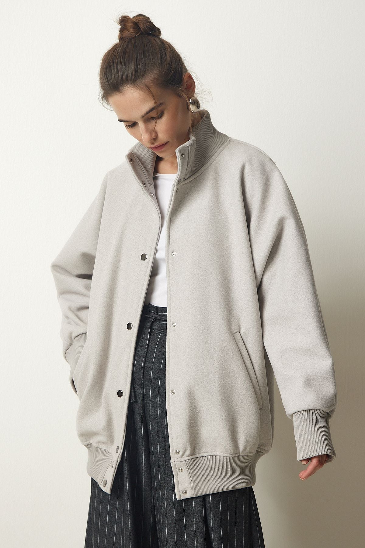 Female Stone Premium Stamp Coat FN03150