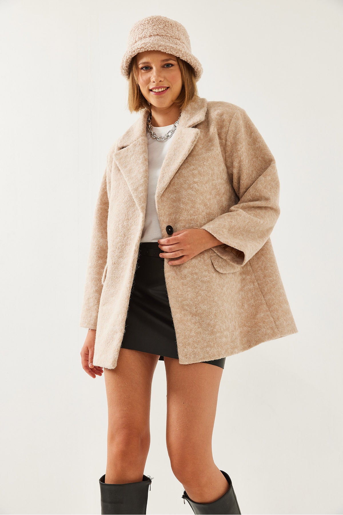 Women's Casual Kaşe Coat 2602 60261005