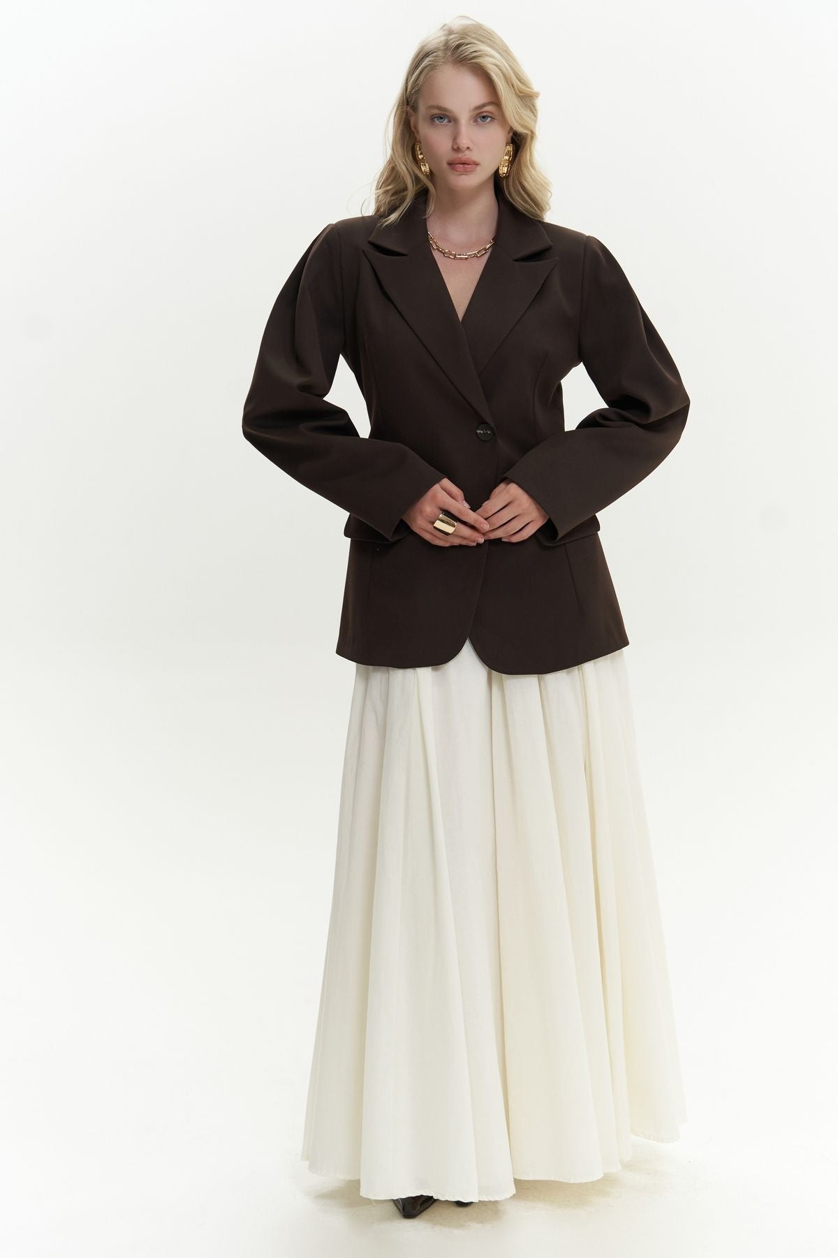 Biella Belden Siten Coffee Blazer