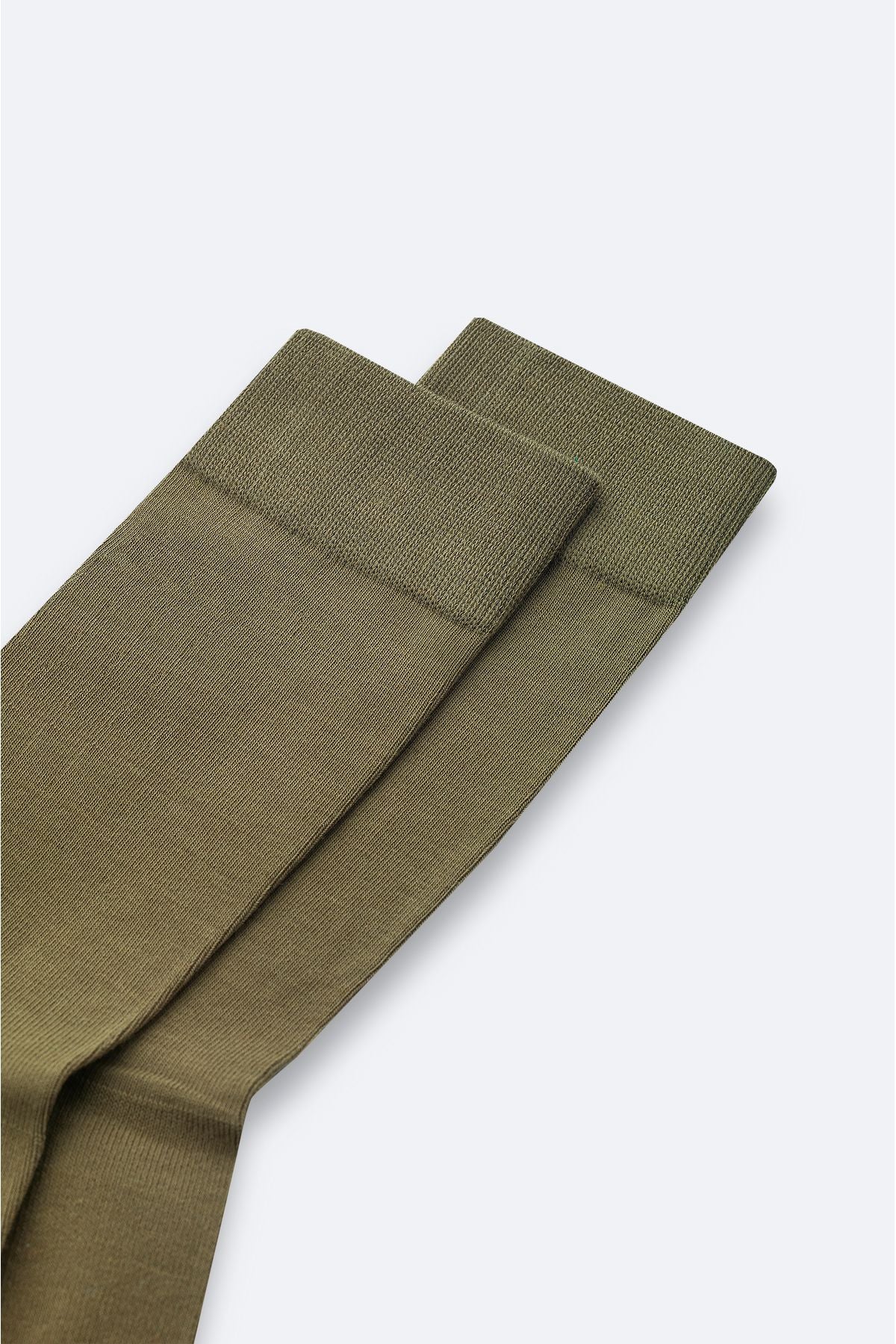 Men's Khaki Cotton Jacquard Socket Socks A42Y8520