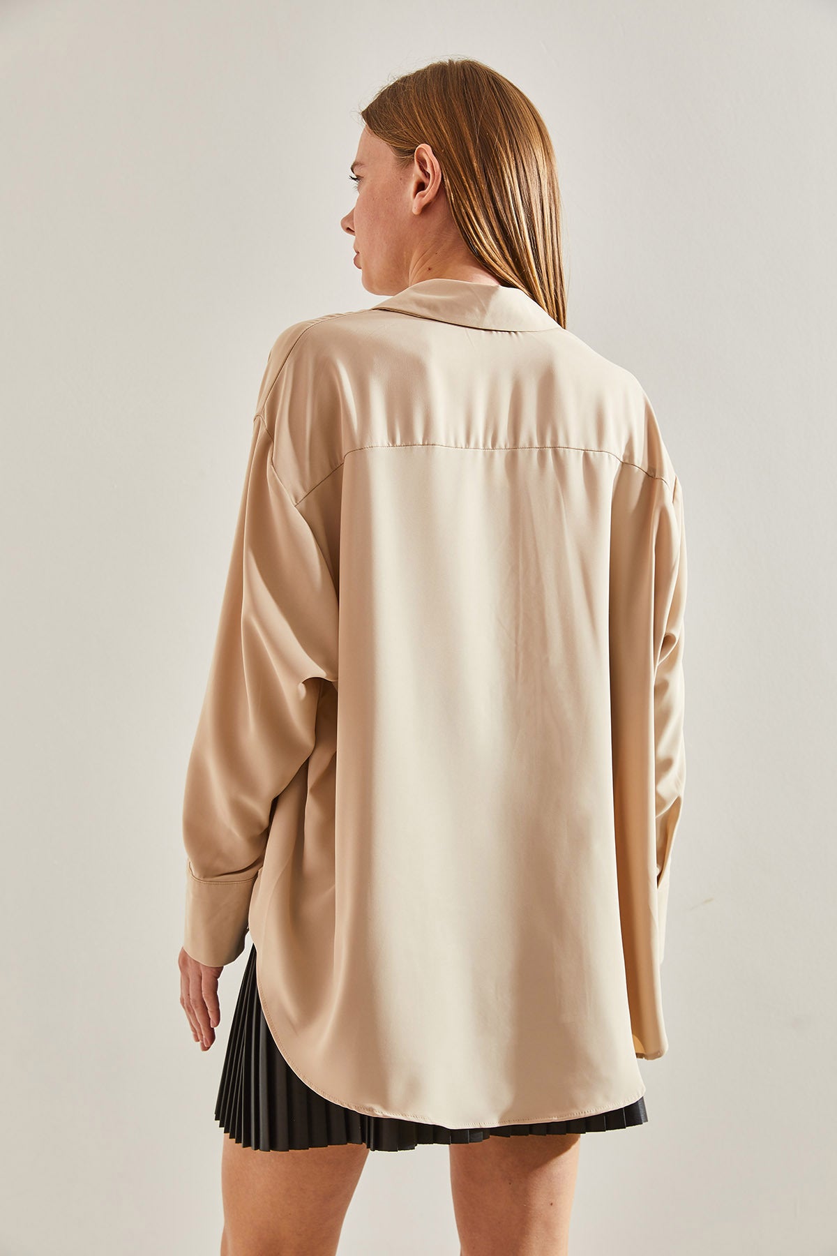 Women's Basic Satin Shirt 60091011