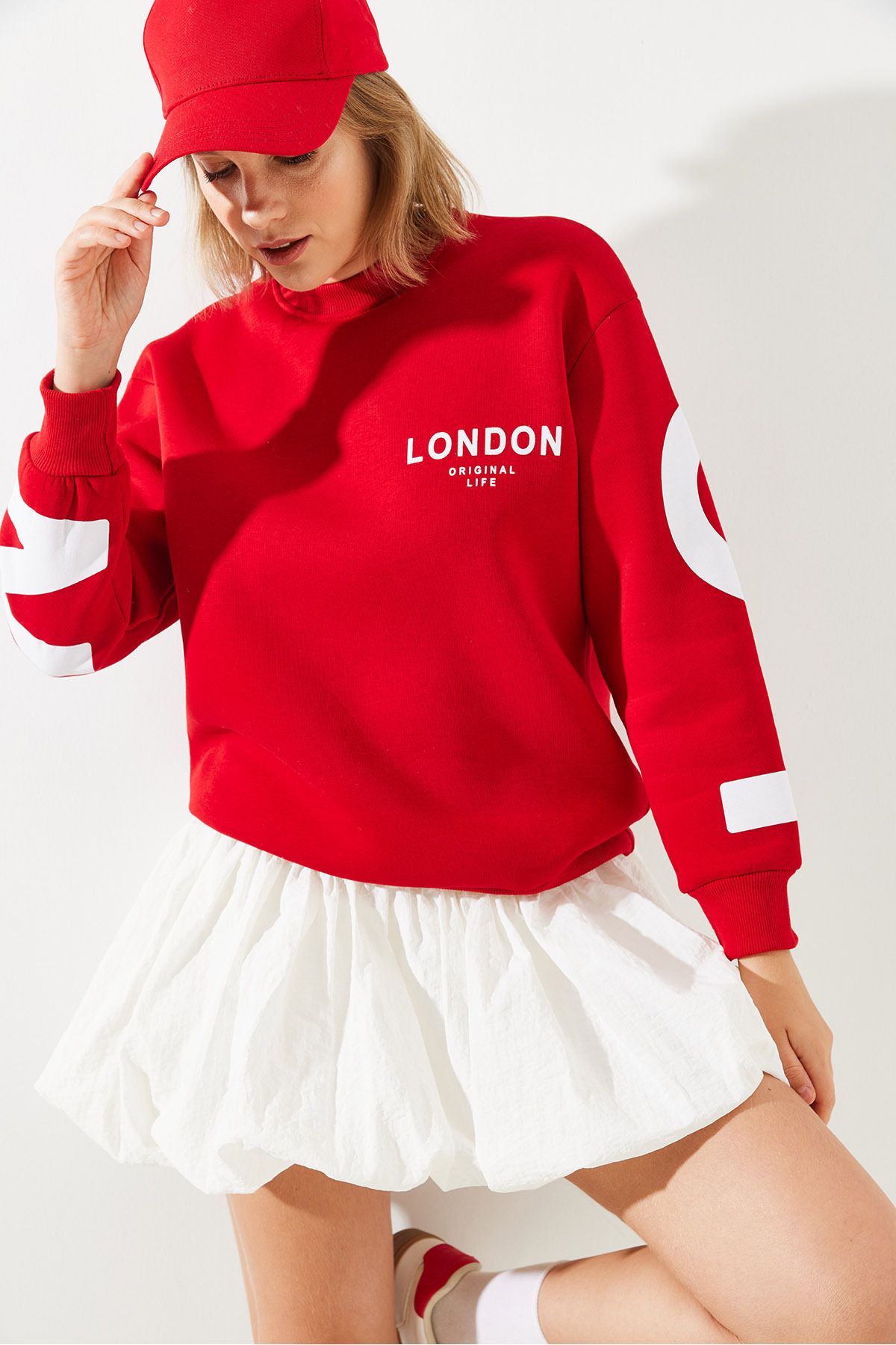 WOMEN'S THREE YARDON LONDON PRINTED SWEATSHIRT MBHS003 60601003