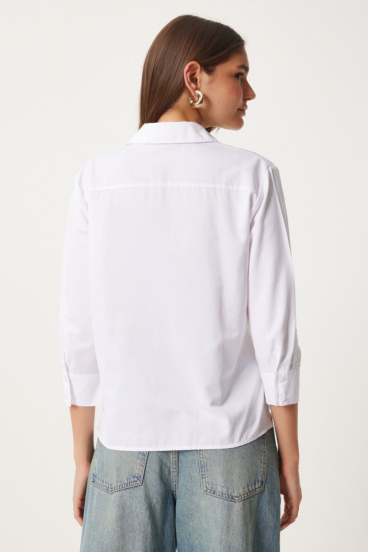 Woman White Basic Shirt FN03260