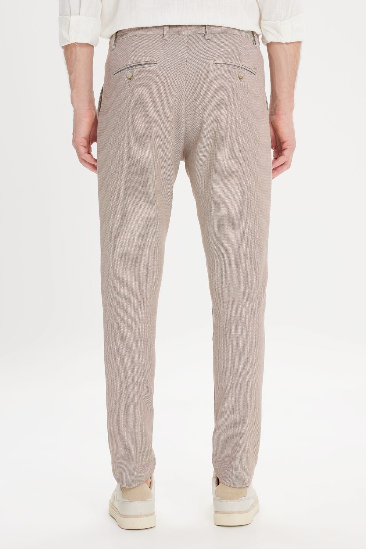 Men's mink comfort fit comfortable cutting side pocket patterned waist waist pants