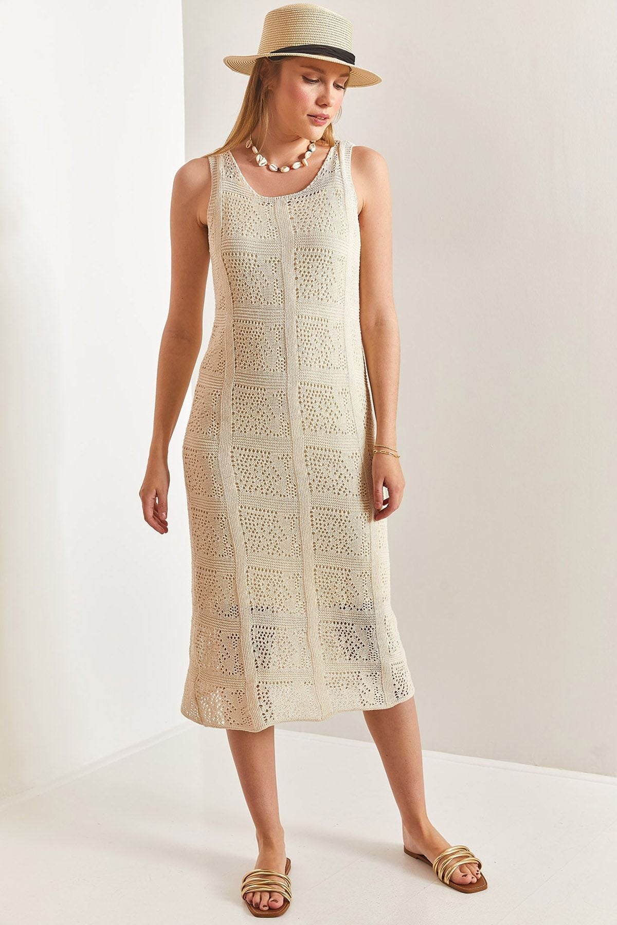 Woman Patterned Knitwear Knitting Dress