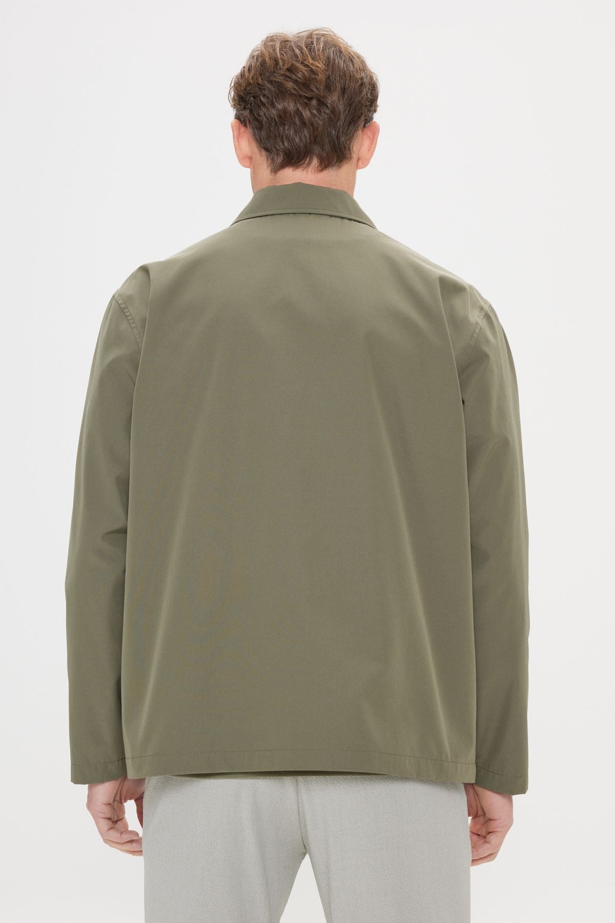 Men's Khaki Standard Fit Normal Cutting Shirt Caple Capital Coat