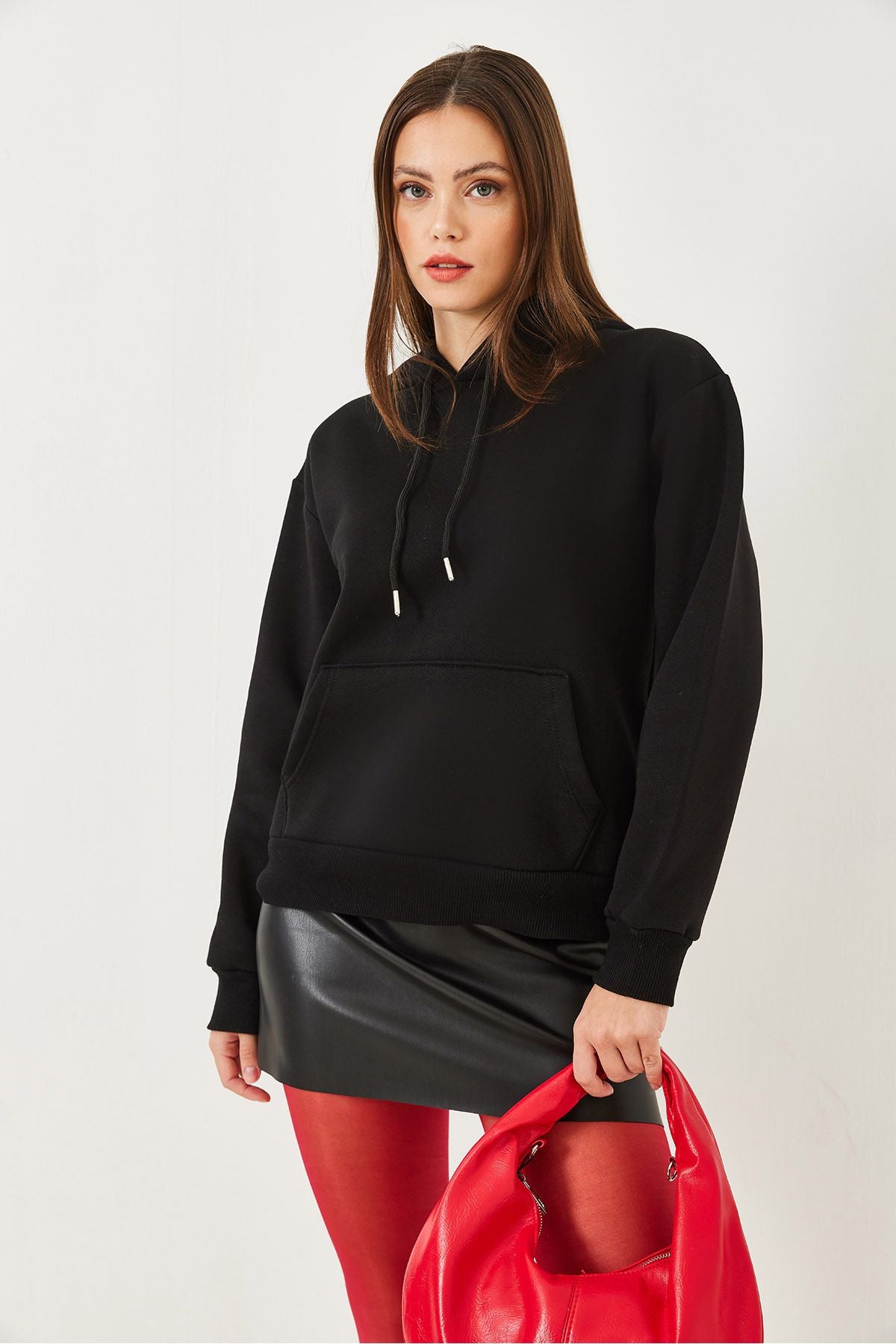 Women's Kangaroo Pocket Sweatshirt MBHS012 6060101012