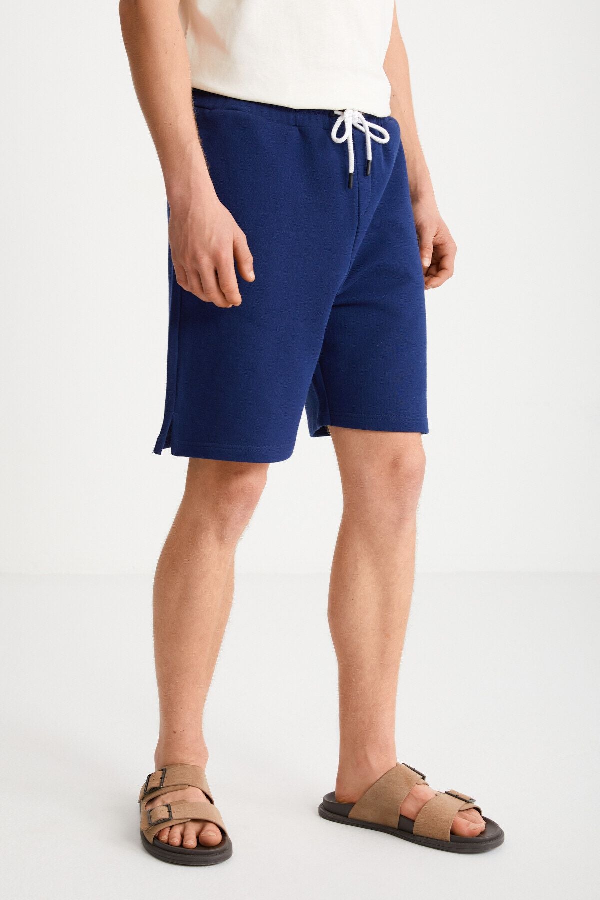 Uncertain Men's Comfort Fit Navy blue shorts & Bermuda