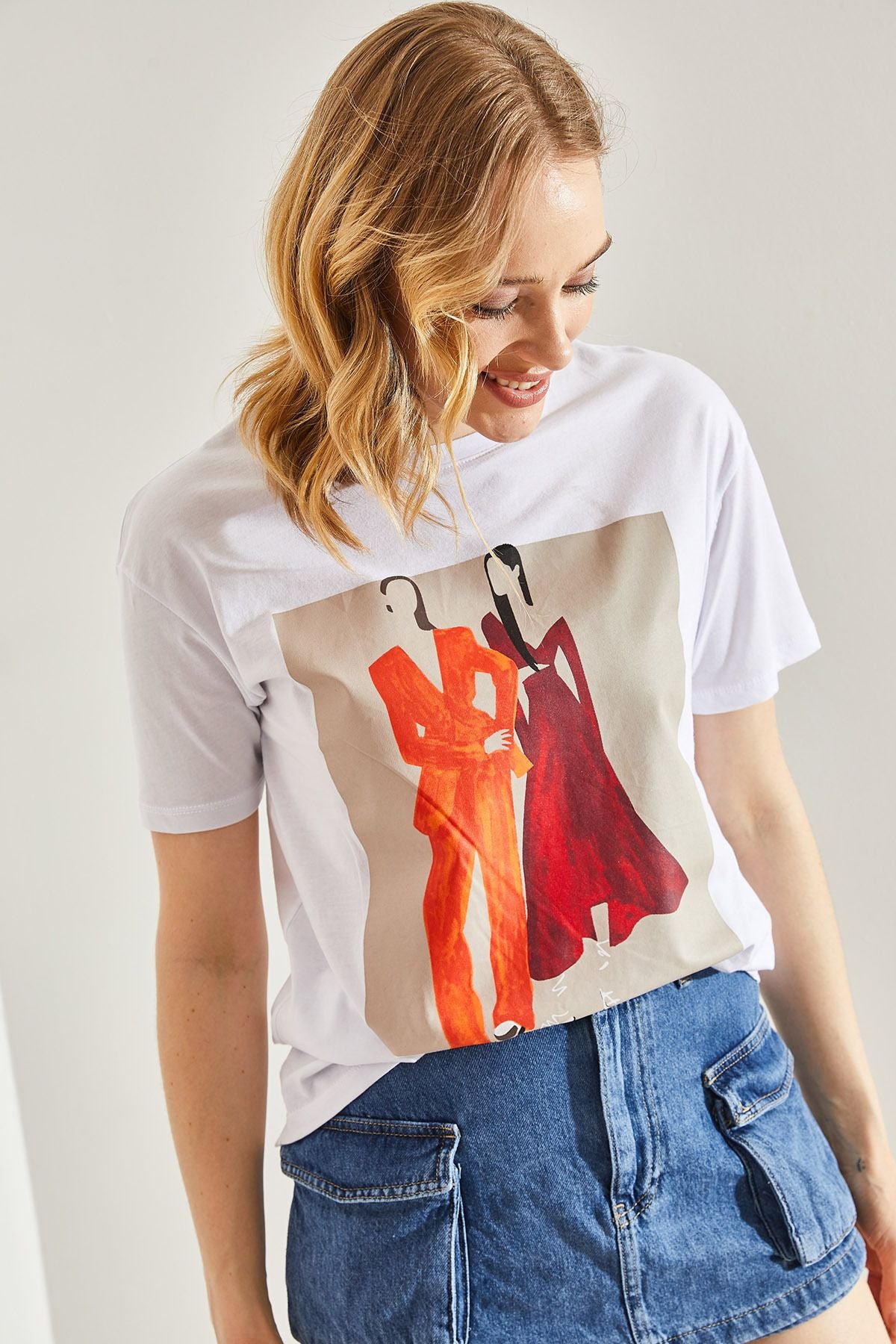 Women Printed Combed Tshirt 60211008