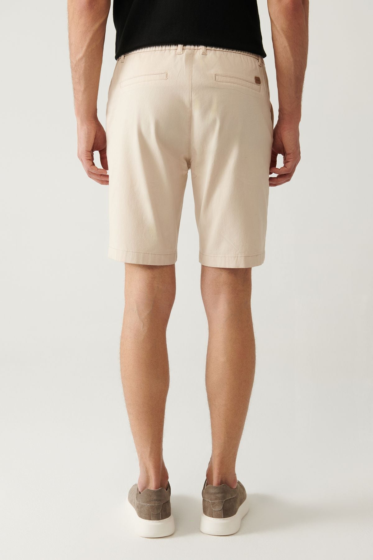 Men's Beige Waist Tire Soft key Aspendos Short A41y3735