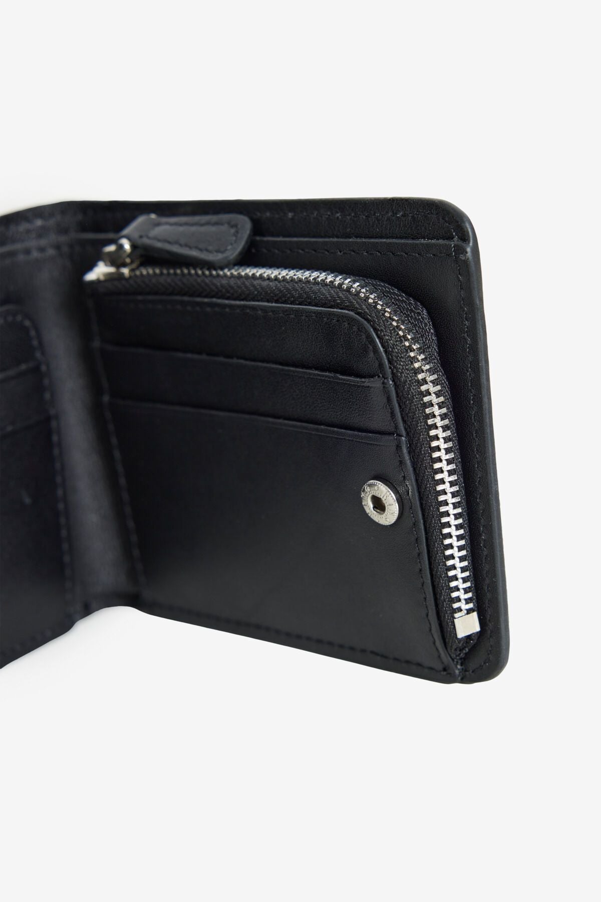 Men's black 100 %leather wallet