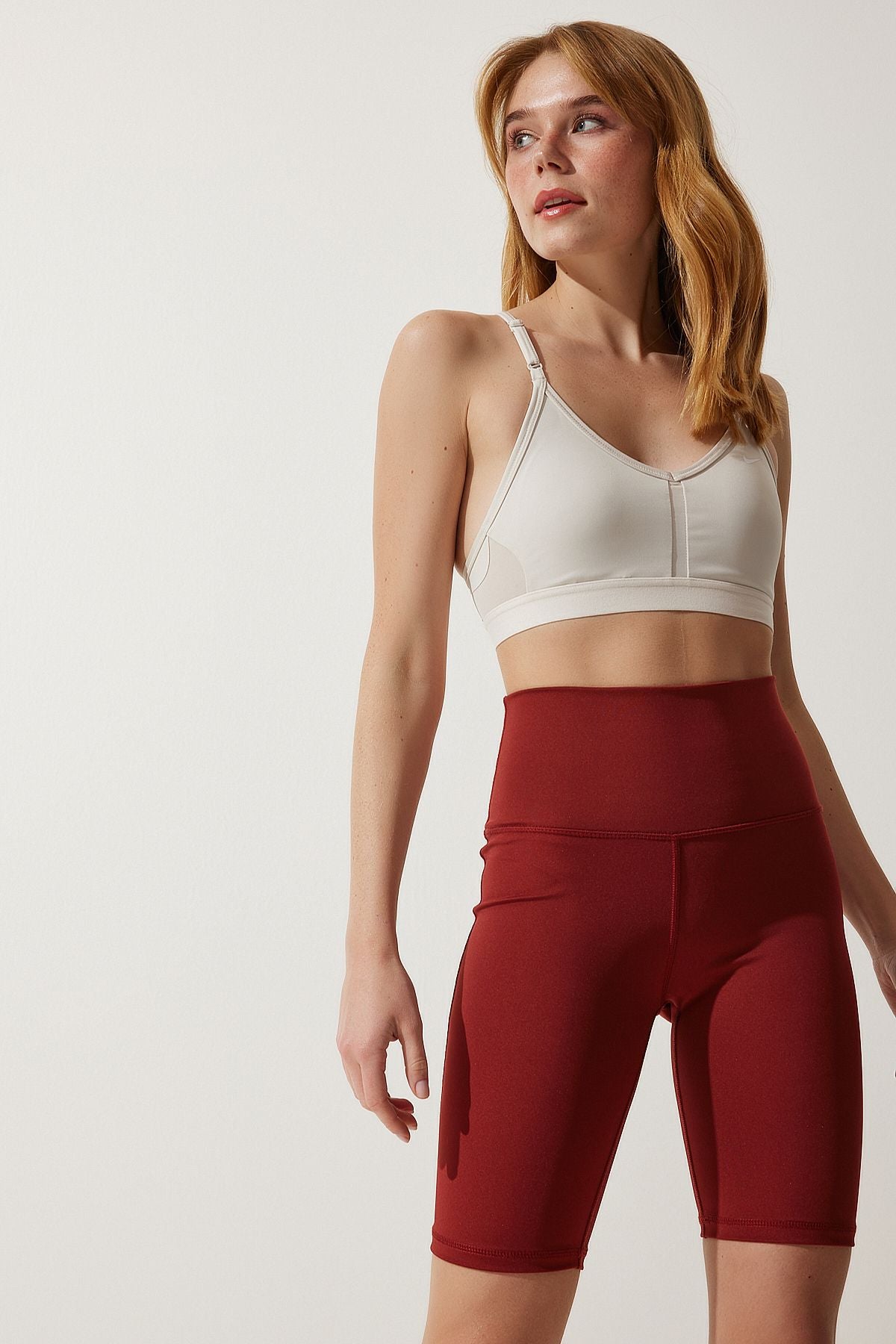 Female Bordeaux High Waist Rinseer Bicycle Tights FL00001