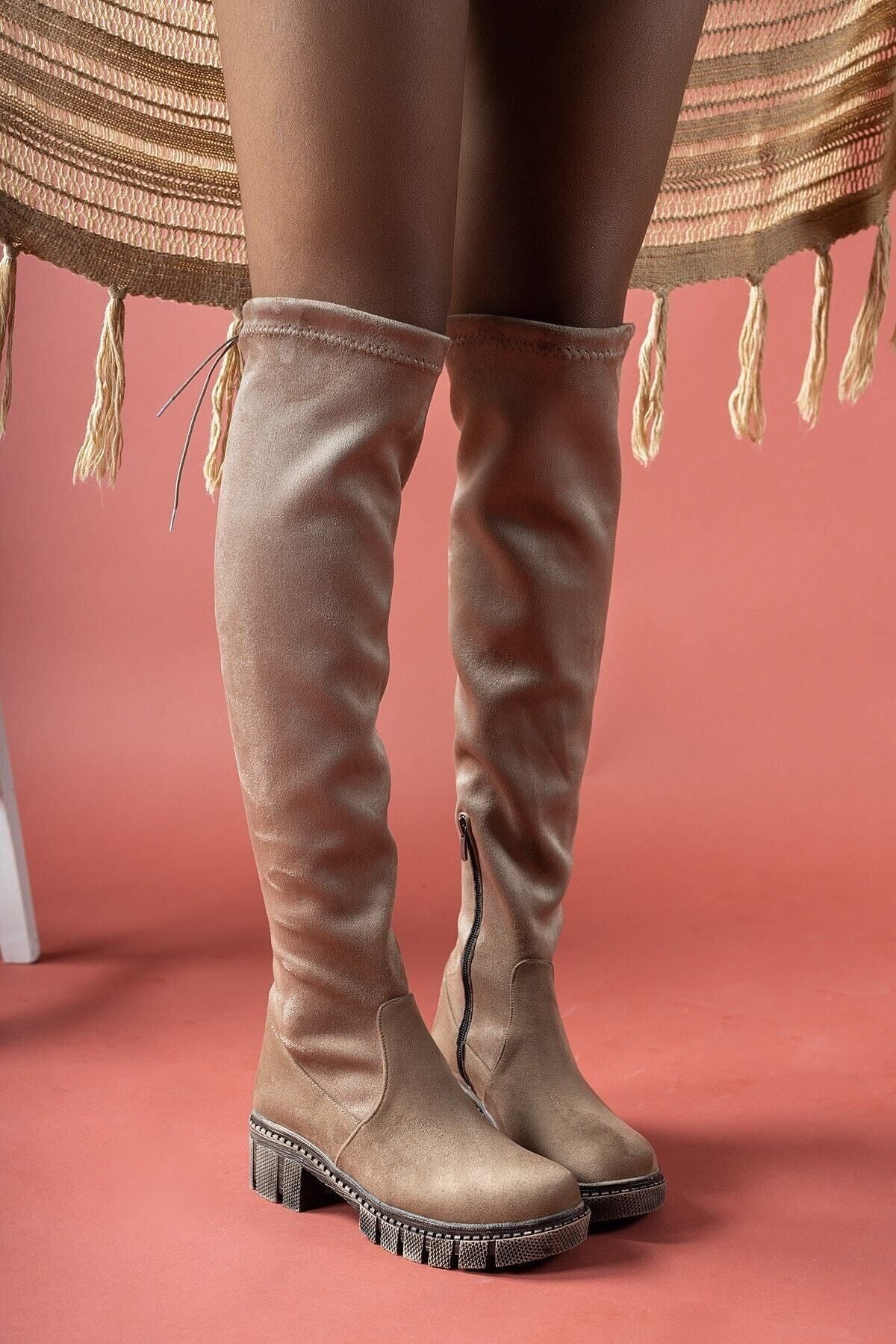 Taba Süet Woman Boots 0012116