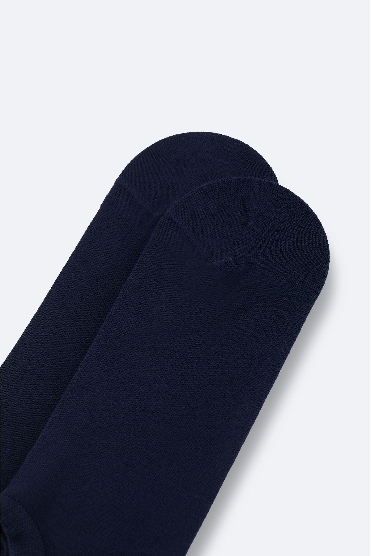 Men's navy blue cotton sneaker socks B008553