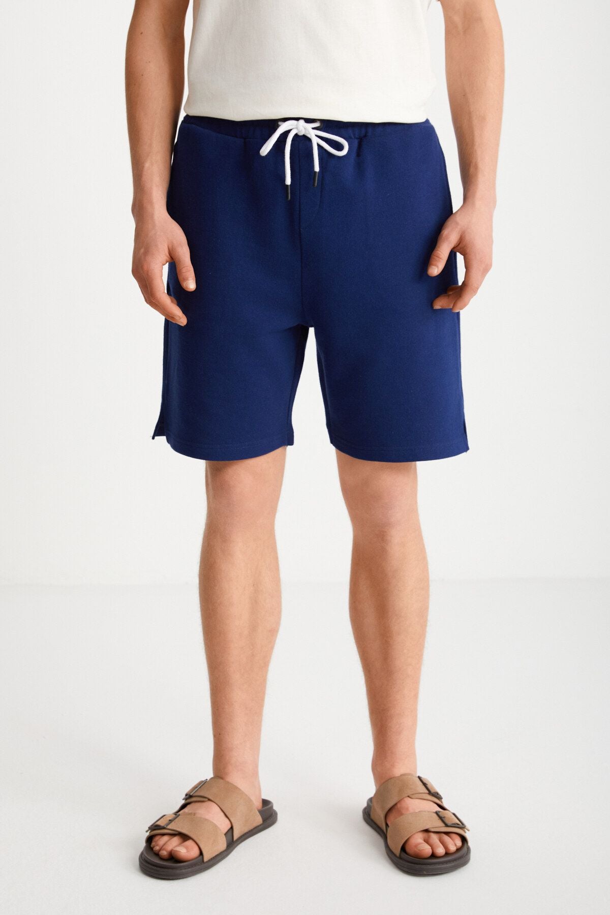 Uncertain Men's Comfort Fit Navy blue shorts & Bermuda