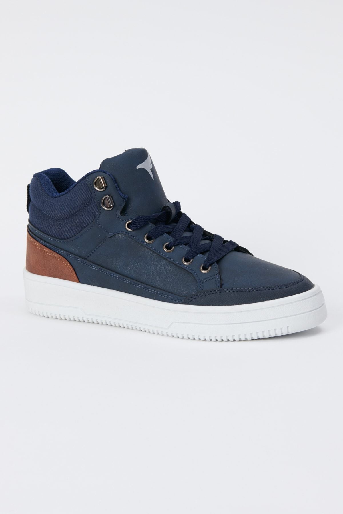 Men's navy blue-white winter comfortable floor sports sneaker