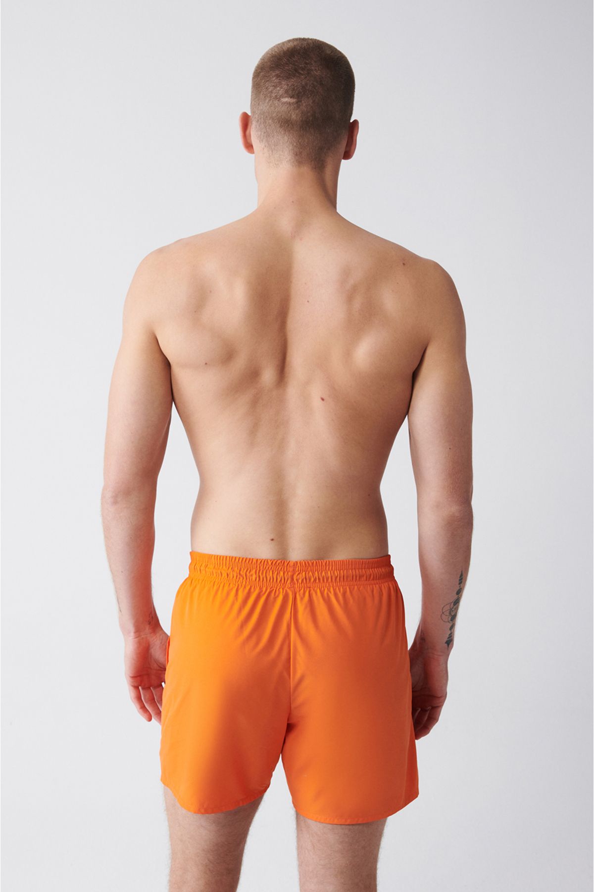 Men's Orange Fast Drying Standard Size Mayo Sea Short E003801