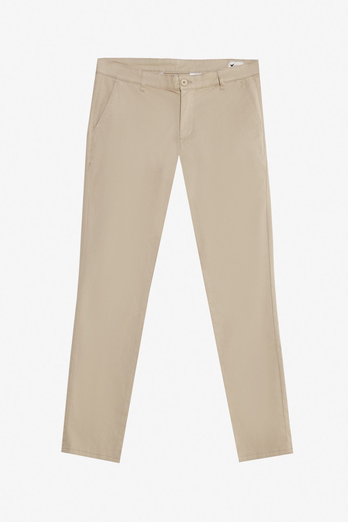 Men's Camel Cotton Slim Fit Narrow Cut Side Pocket Flexible Casual Pants