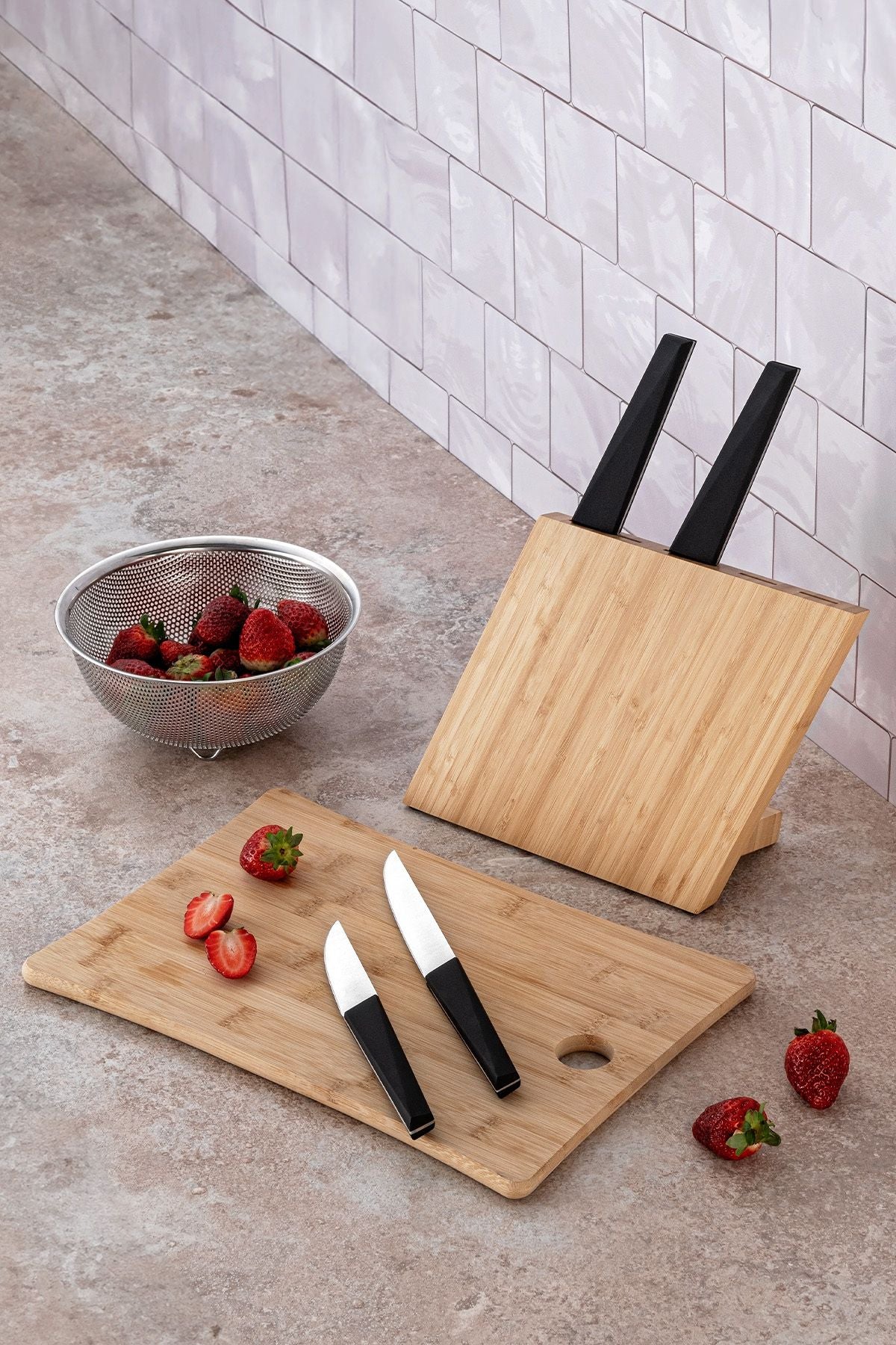 Black 5 Piece Knife Set