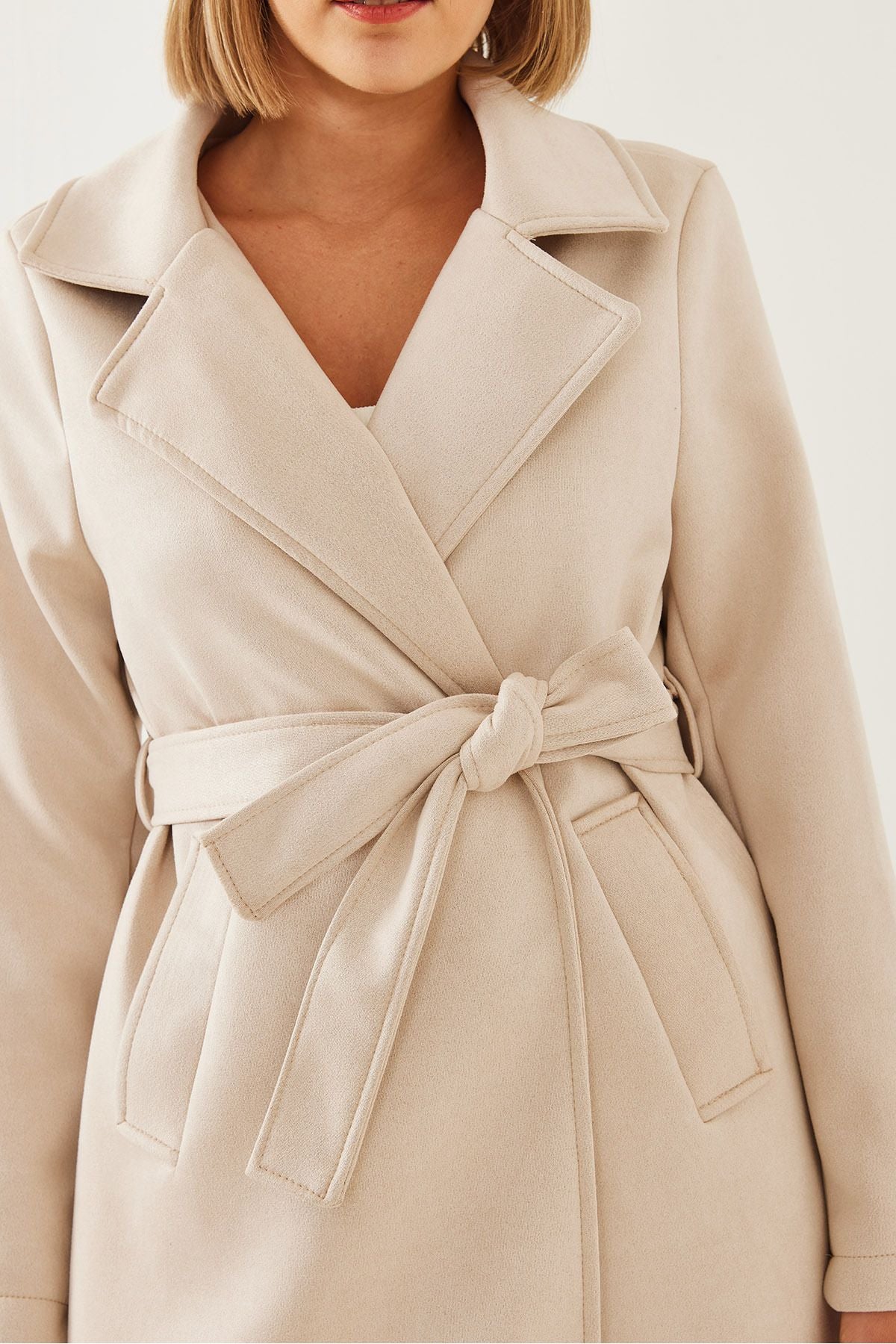 Female Belt Cruve Trench coat 2606 60451017