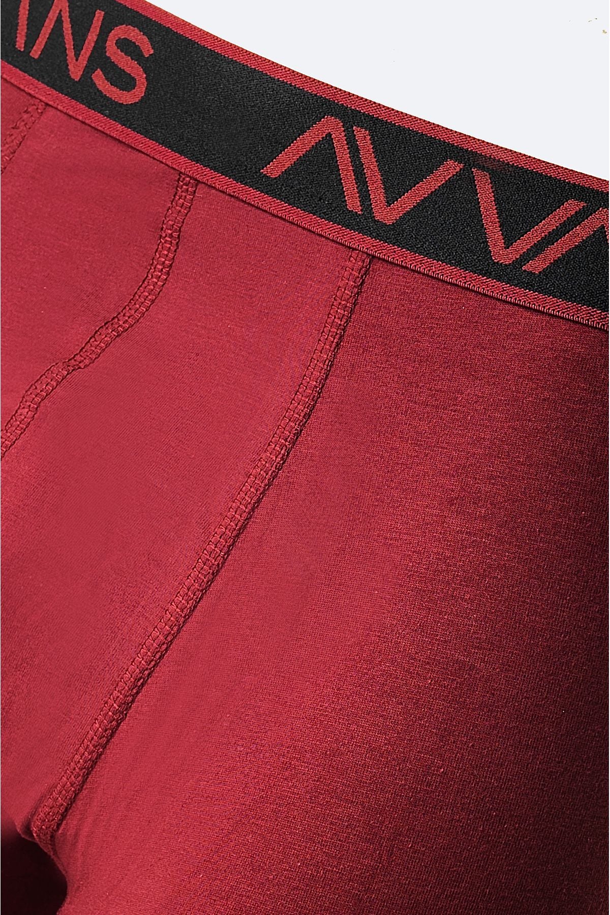 Men's Multi Color 5 Plain Flexible Fabric Cotton Box Boxer Boxer E009540