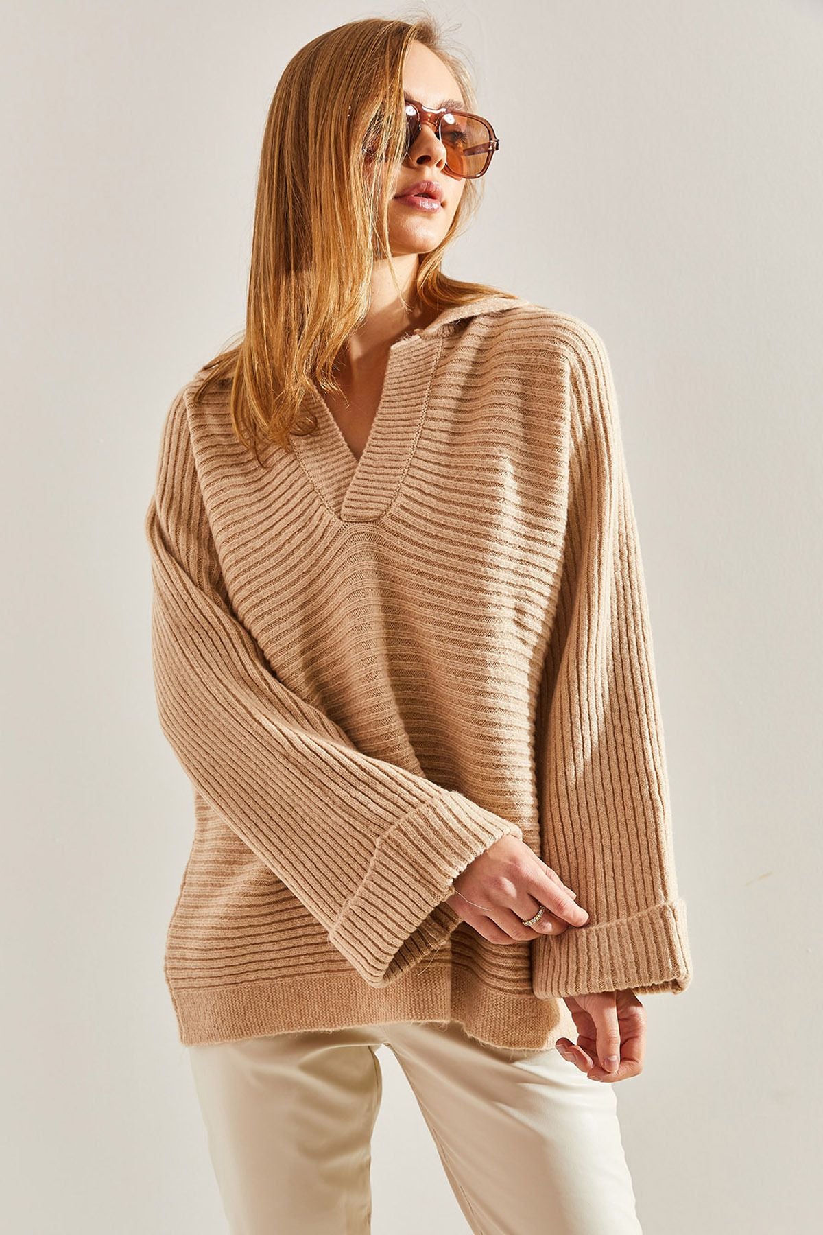 WOMEN'S SELF -FOLLOWED Eggy Knitwear Sweater