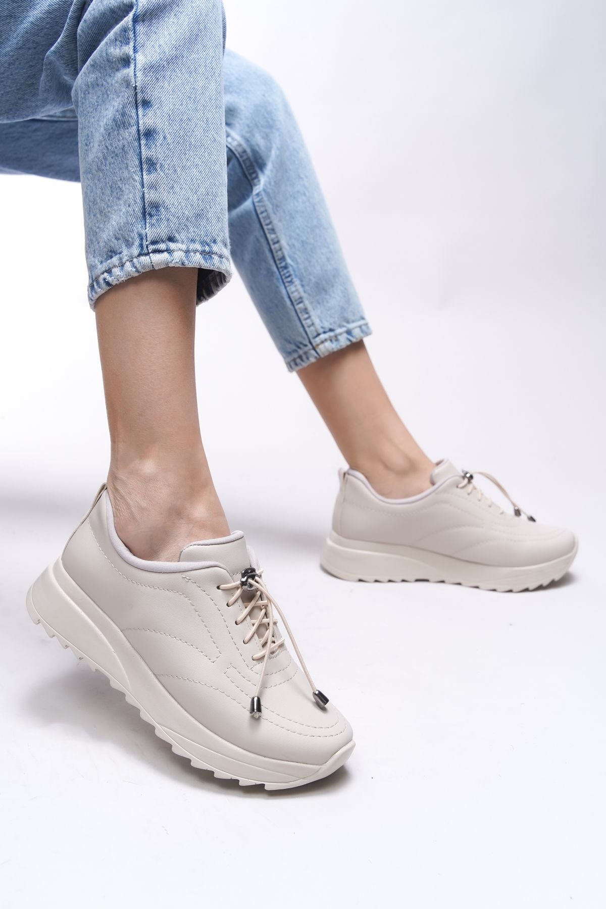 Pierphanis Female Sneaker 00121120 Beige Skin