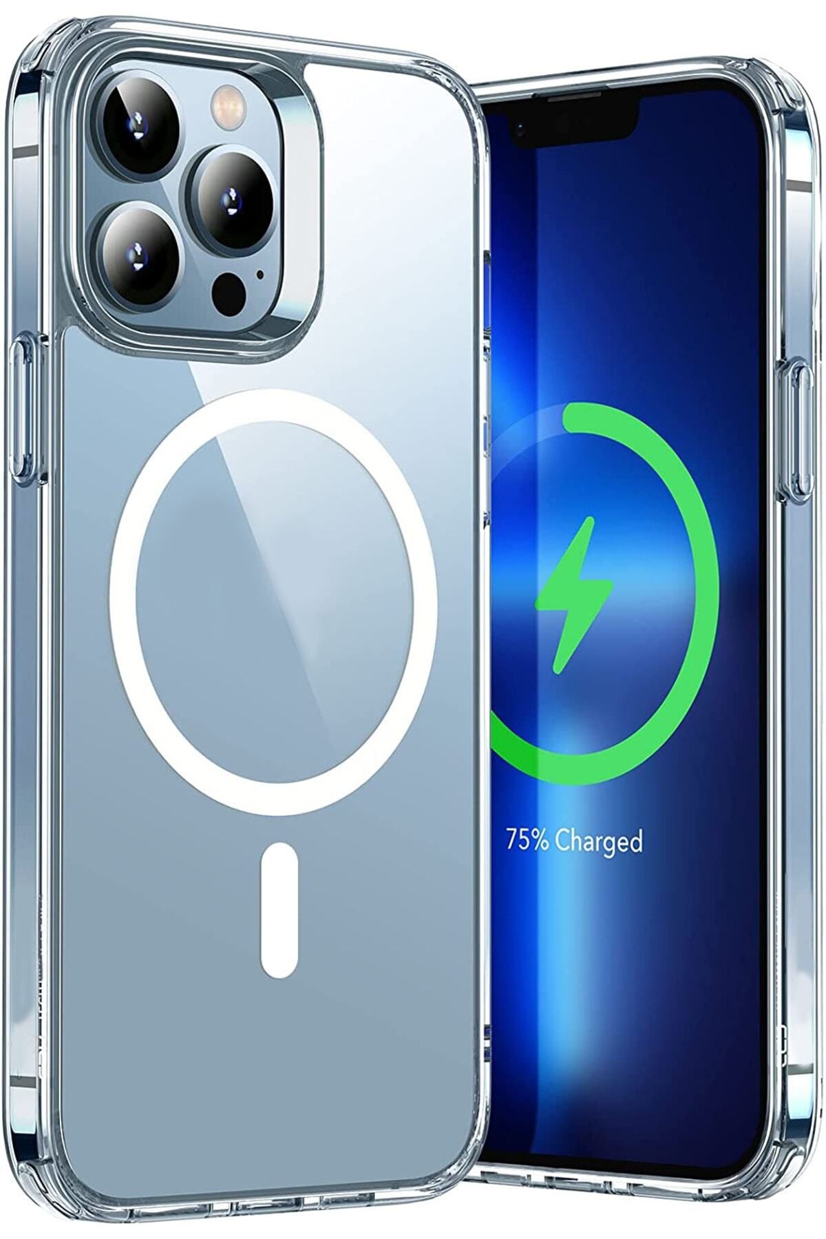 Iphone 13 Pro Max Compatible Real Magsafe feature hard transparent case