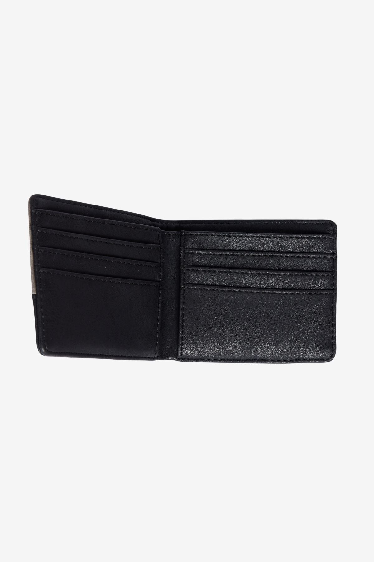 Men's anthracite-black gift box card compartment wallet