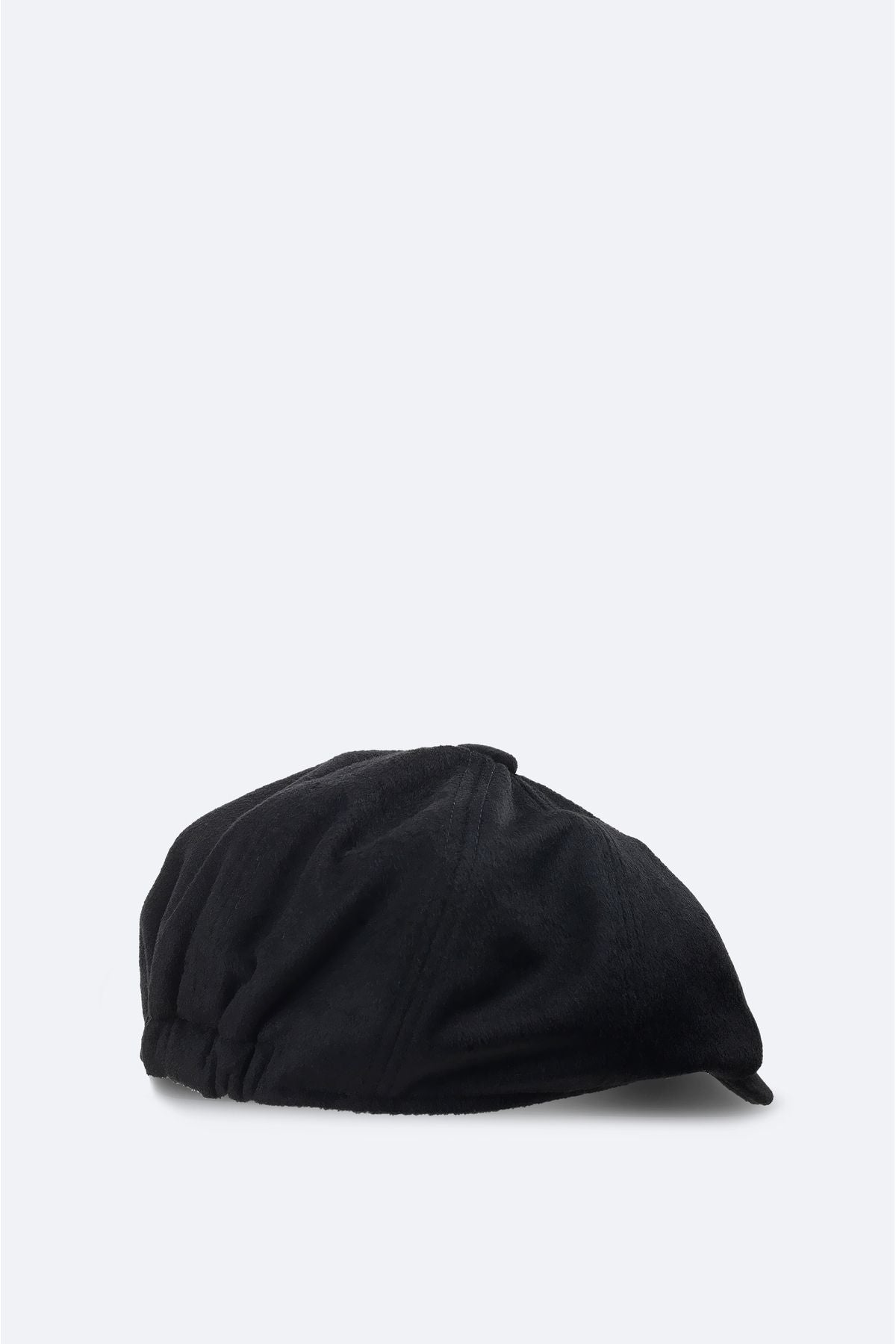 Men's black woolen buttoned helmet hat a42y9272