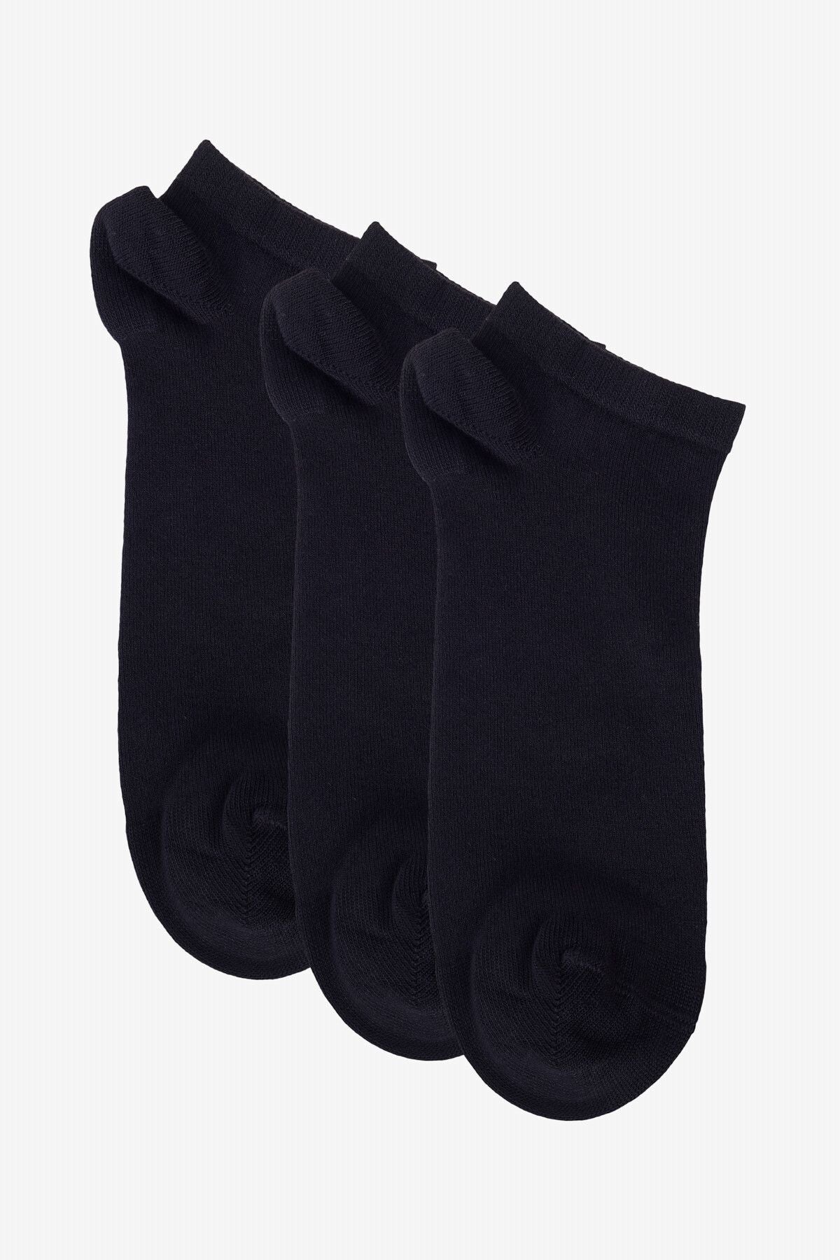 Men's Black 3 Piece Booties Socks
