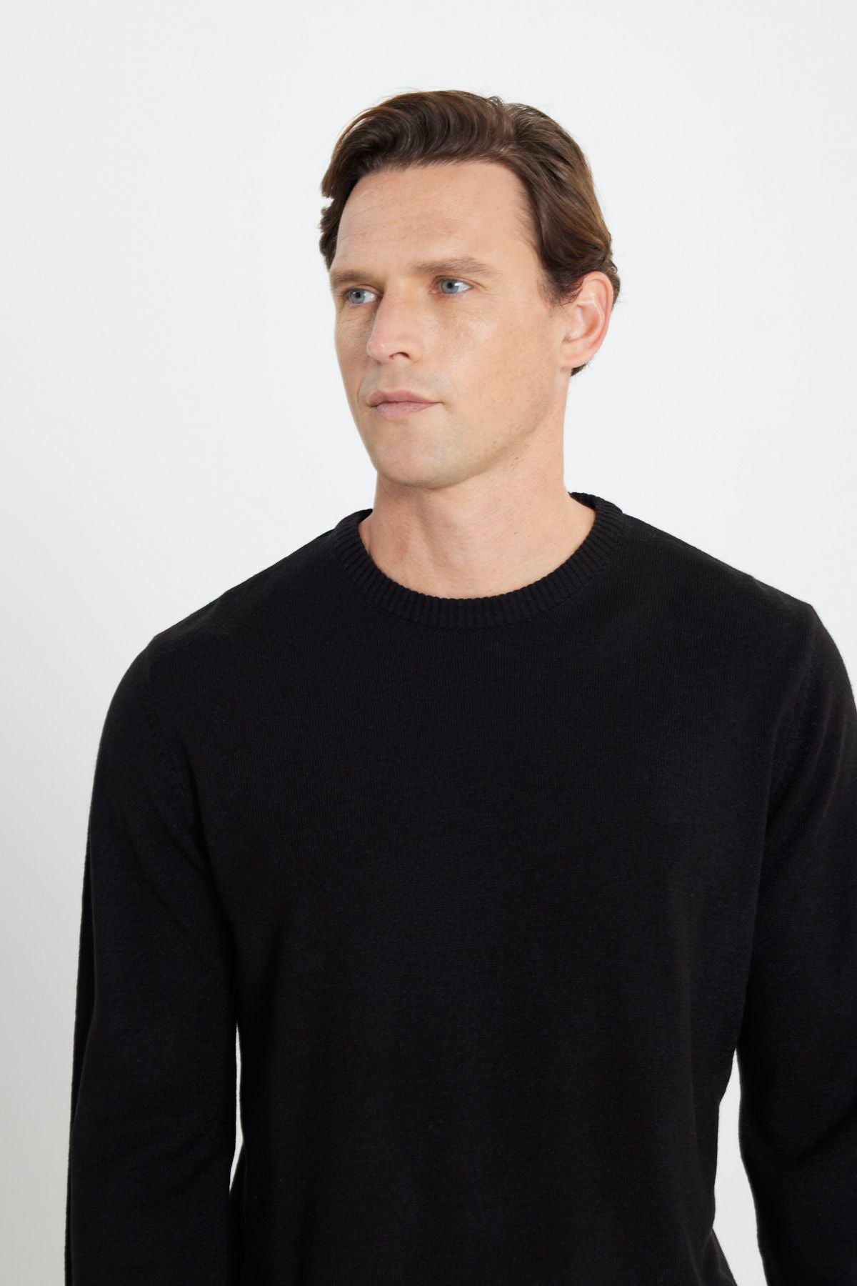 Men's black hair growth anti-pilling standard fit Normal Normal Cut Bicycle Celko Sweater