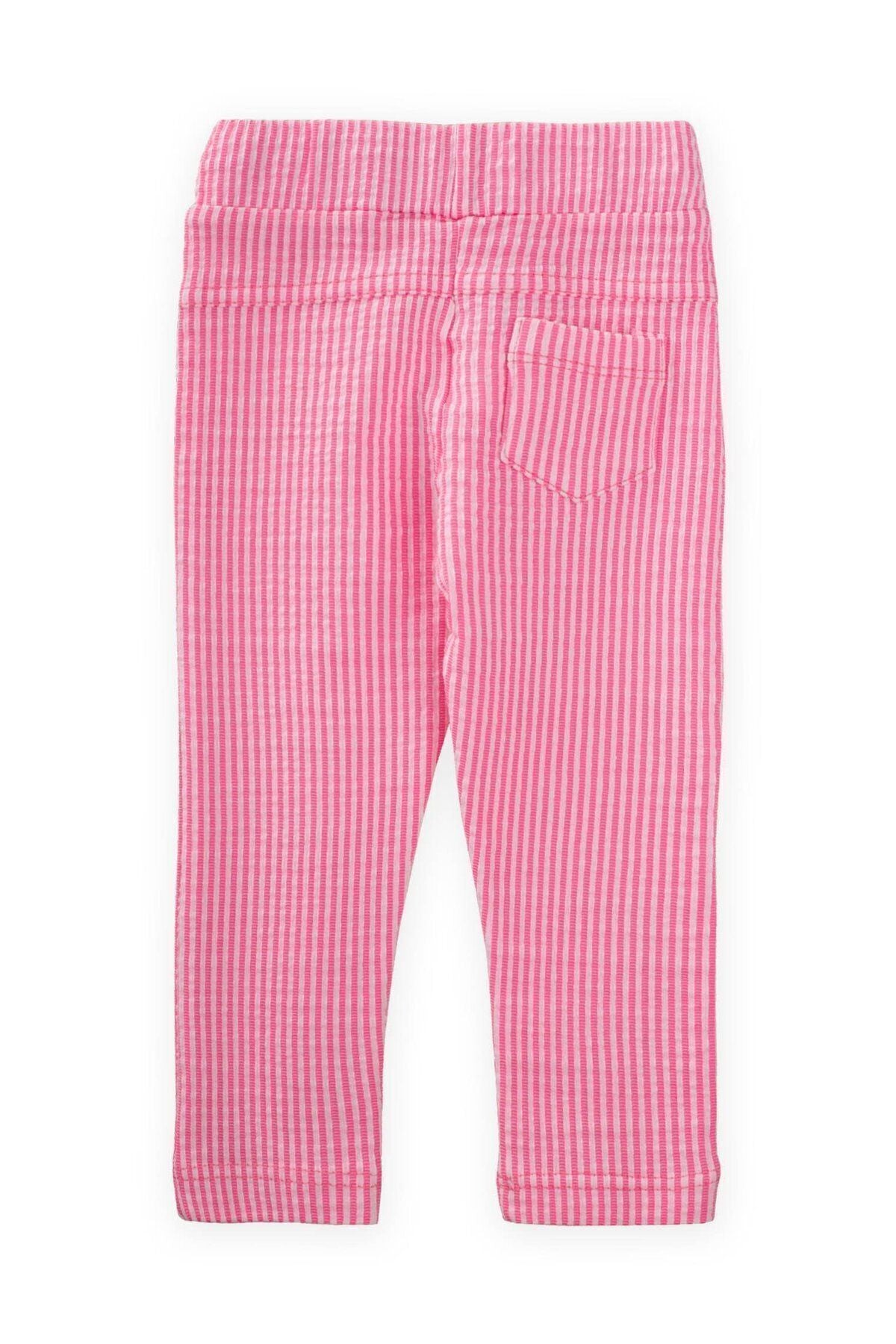 Striped girl tight pants 1-10 years pink