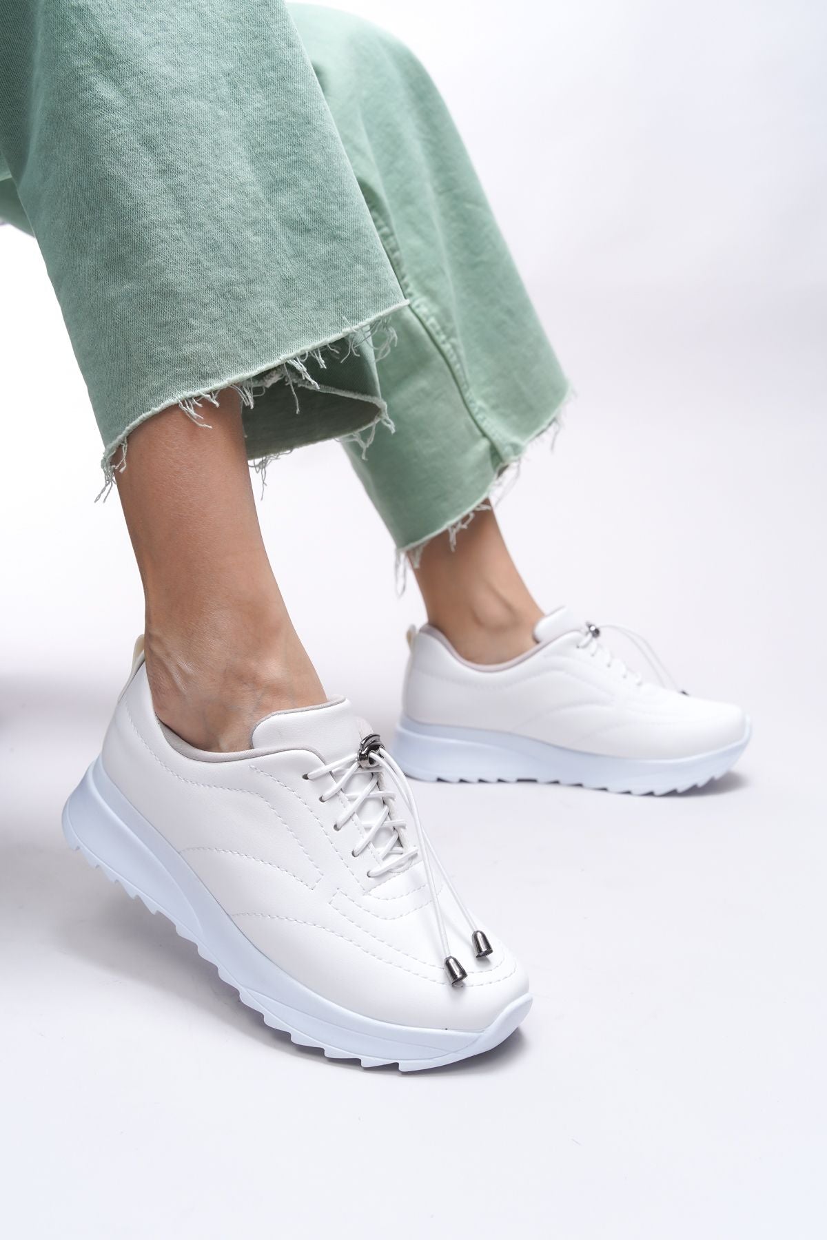 Pierphanis Kadın Sneaker 00121120 Beyaz Cilt