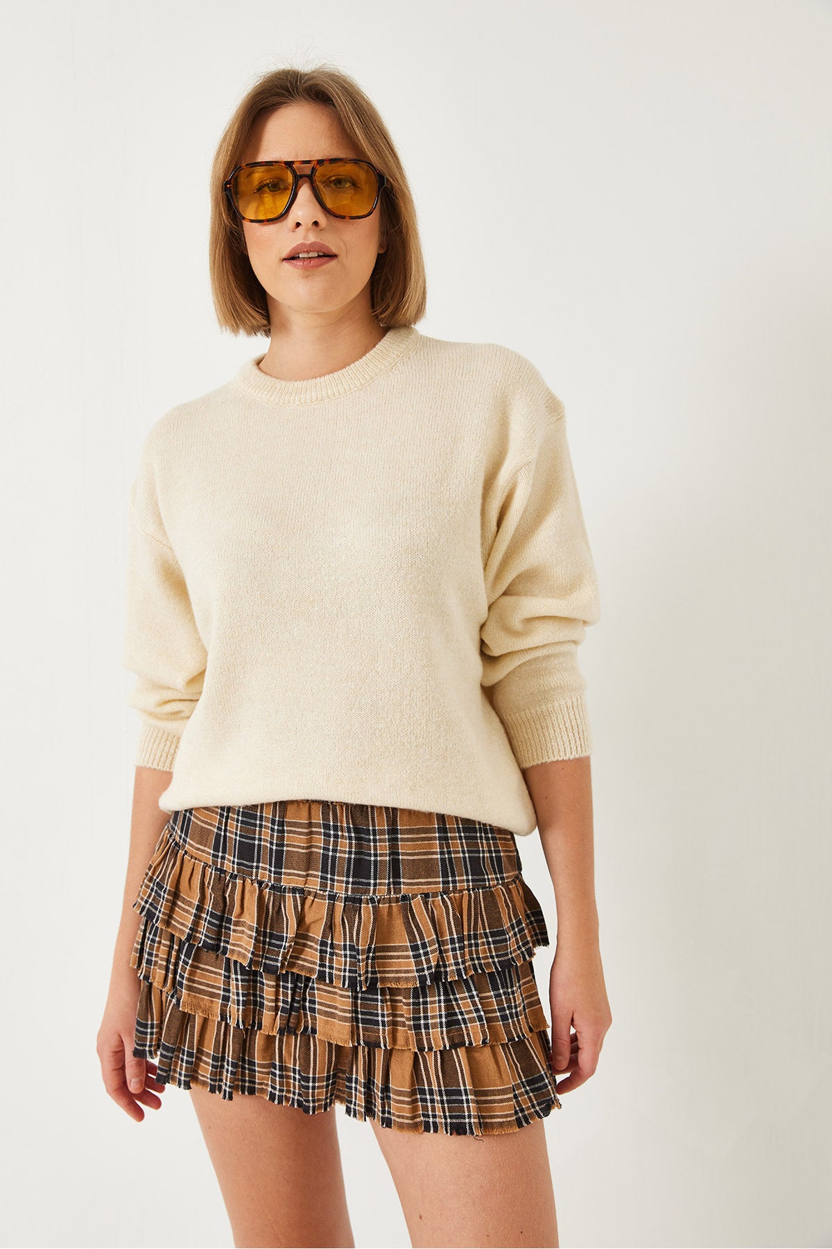 Women's Crew Neck Basic Sweater 20246915