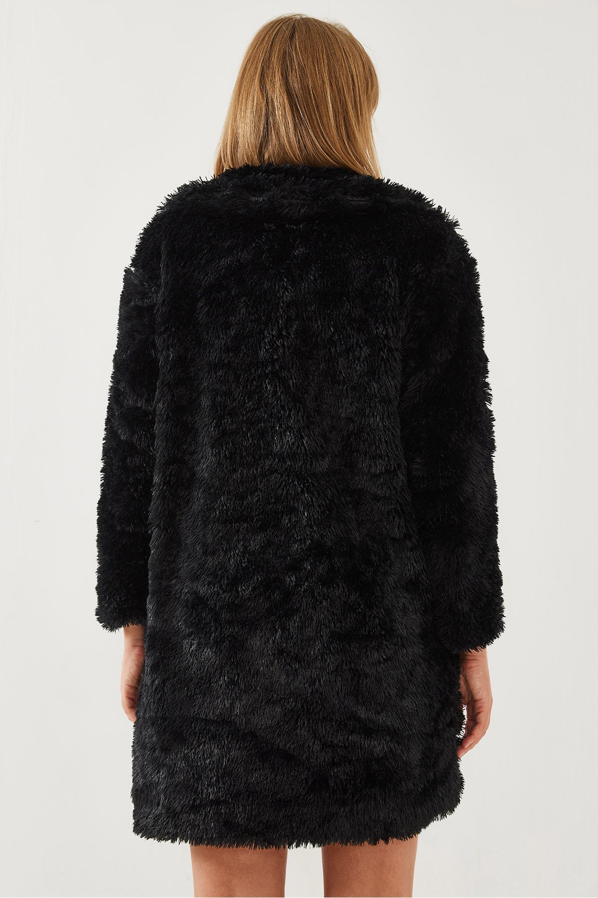 Women's Button Detailed Plush Coat 2480 60351114