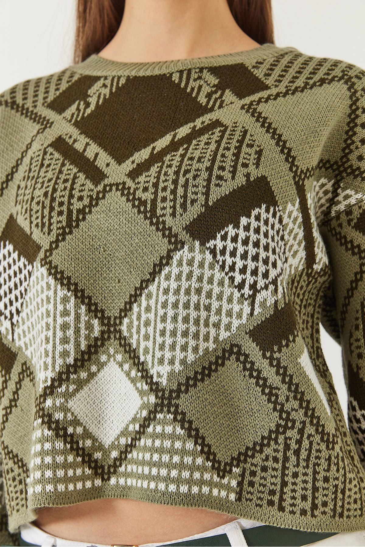 Female Baklava Patterned Jacquar Cossack 20246928