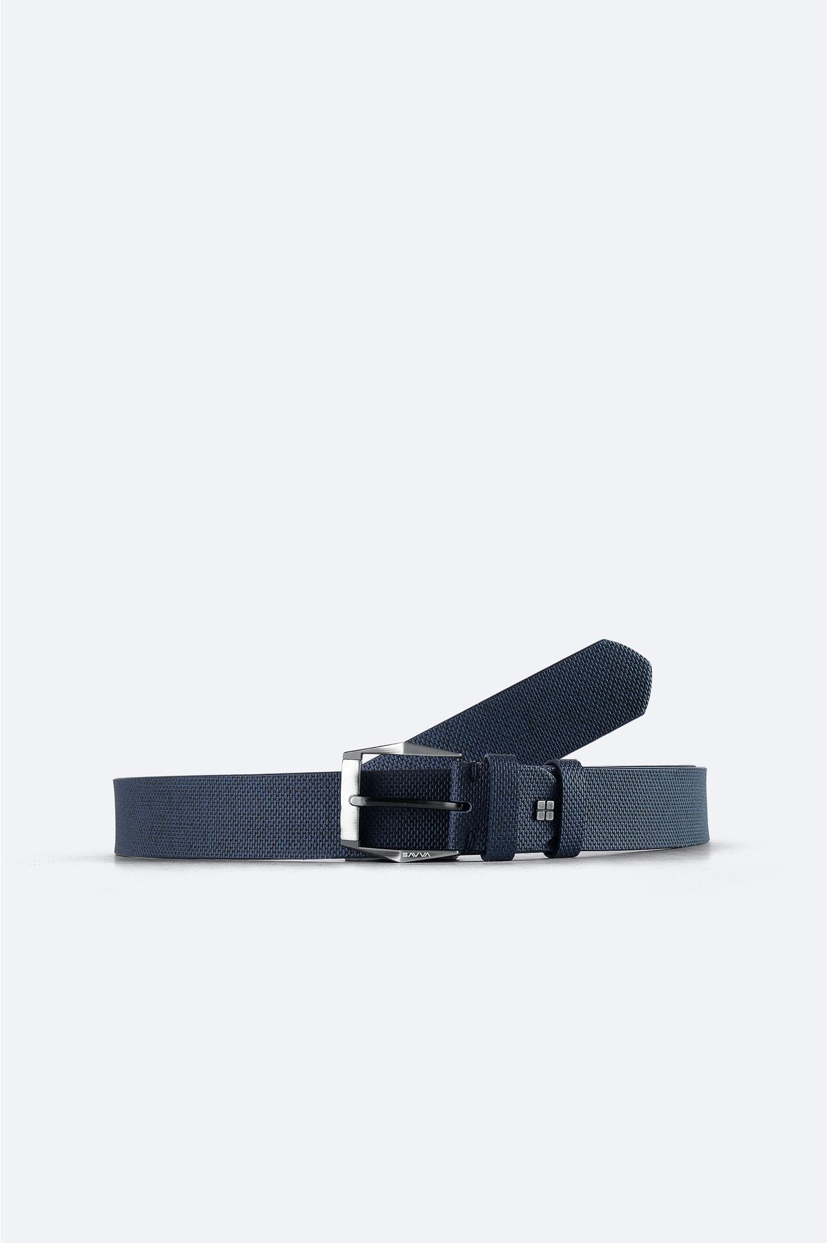 Men's Navy blue textured belt A41y9305