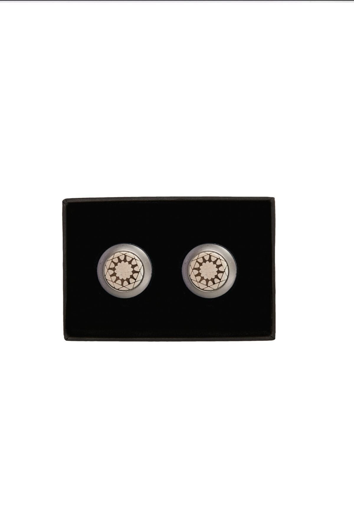 Men's Gray 100 %Metal Cufflinks