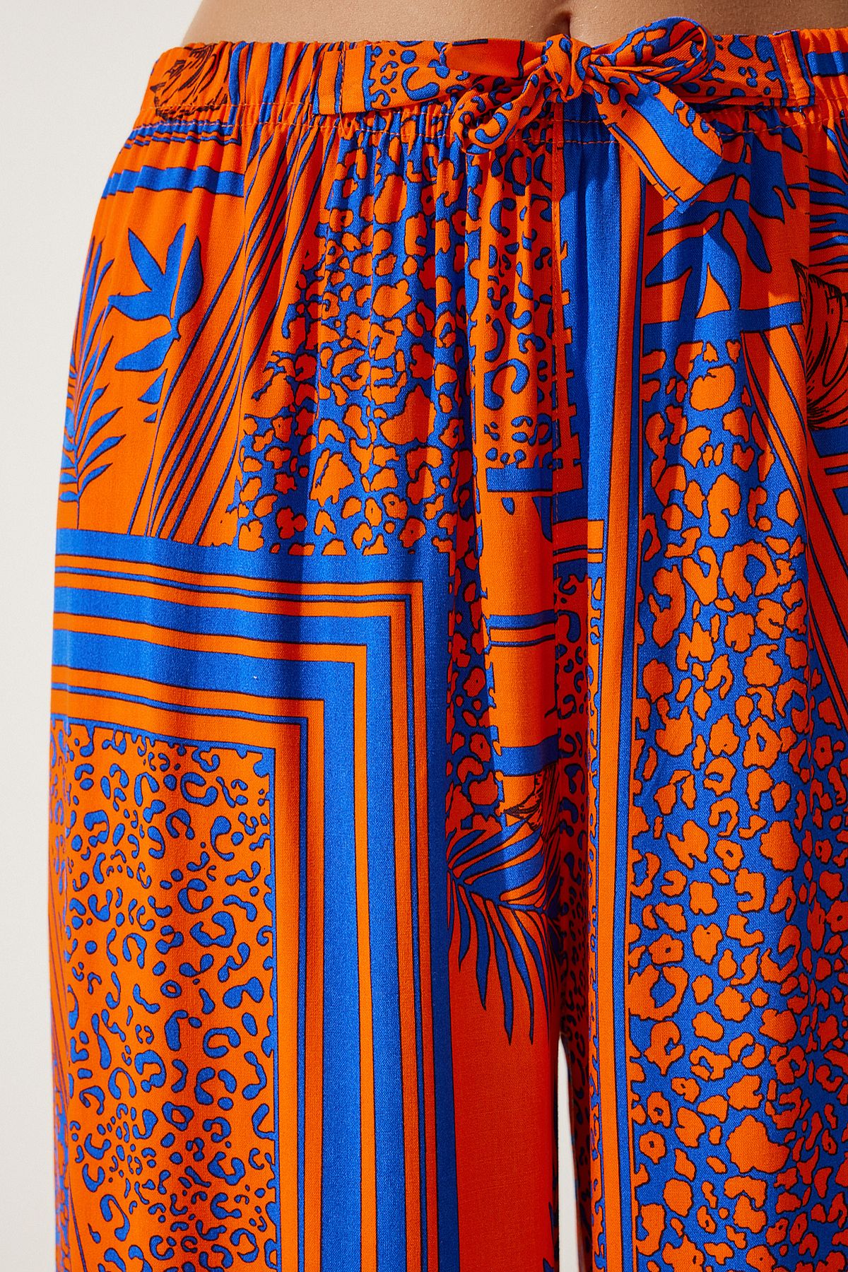 Female Oranj Patterned Visakon Palazzo Pants EN00606
