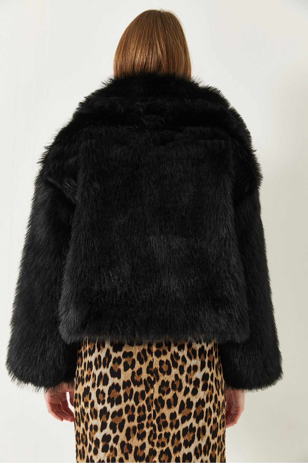 Women's Collared Faux Fur Lined Coat 38120 60251969